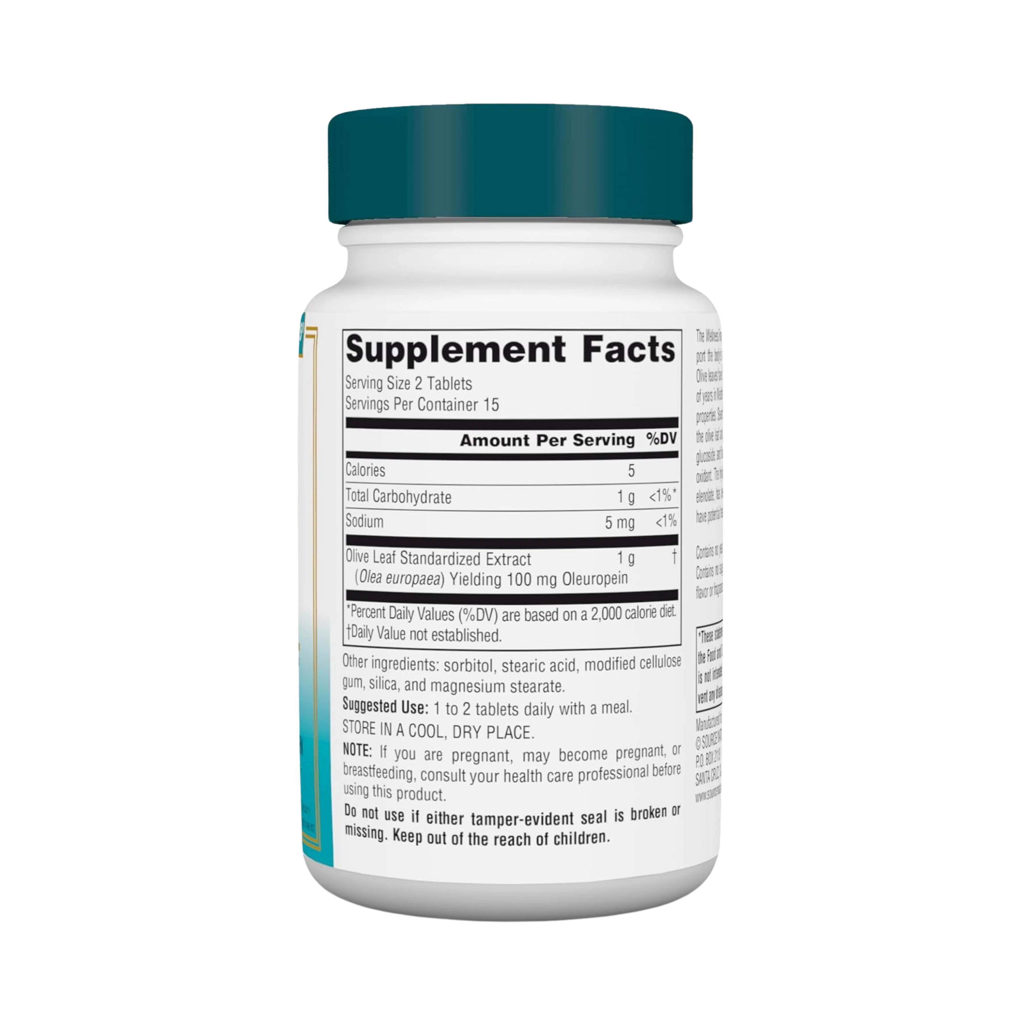 Source Naturals, Wellness Olive Leaf, 30 Tablets