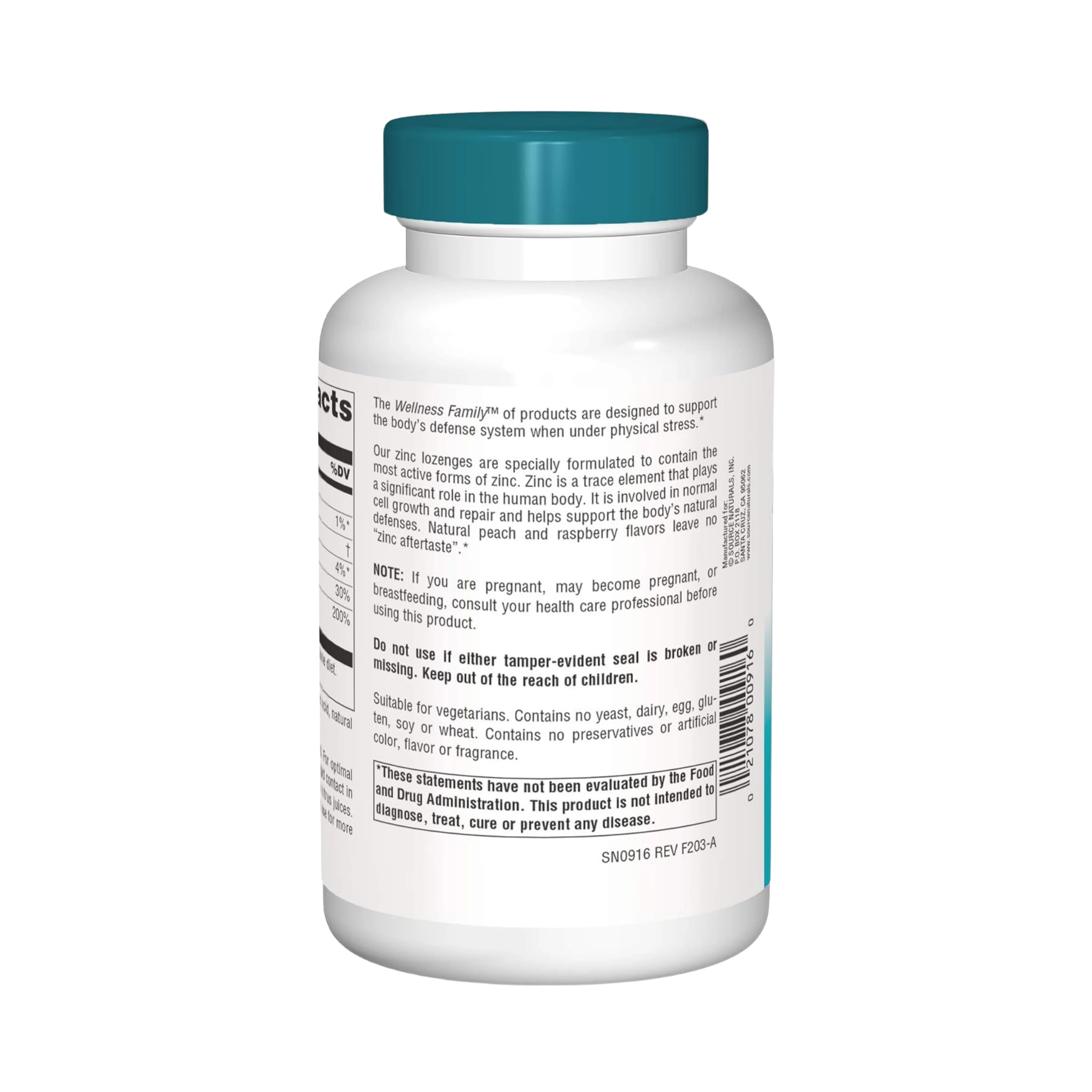 Source Naturals, Wellness Zinc Lozenges, 23 Mg, 120 Lozenge