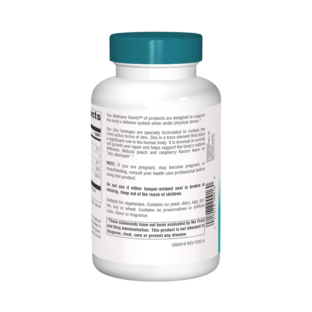 Source Naturals, Wellness Zinc Lozenges, 23 Mg, 120 Lozenge