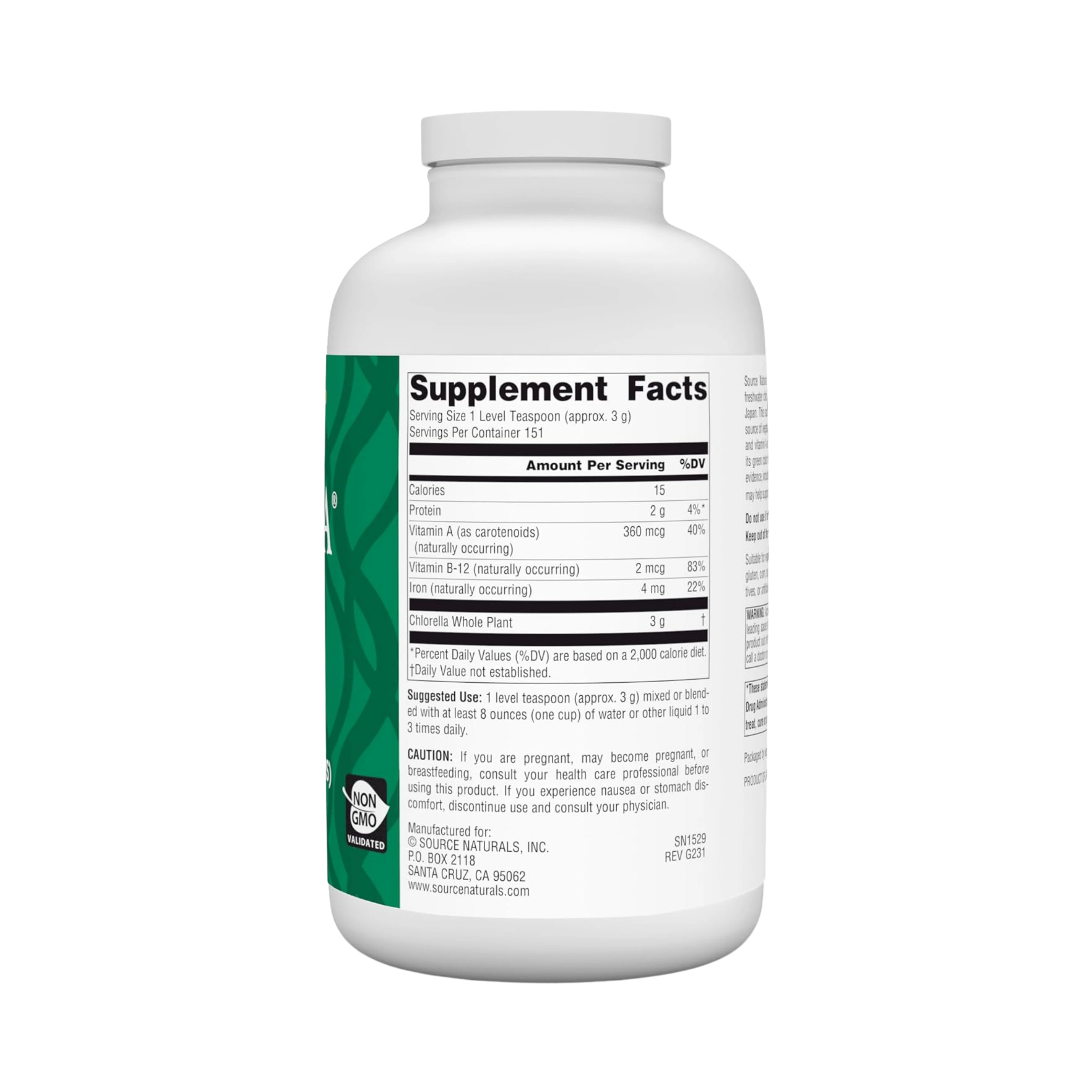 Source Naturals, Yaeyama Chlorella, 16 Oz Powder
