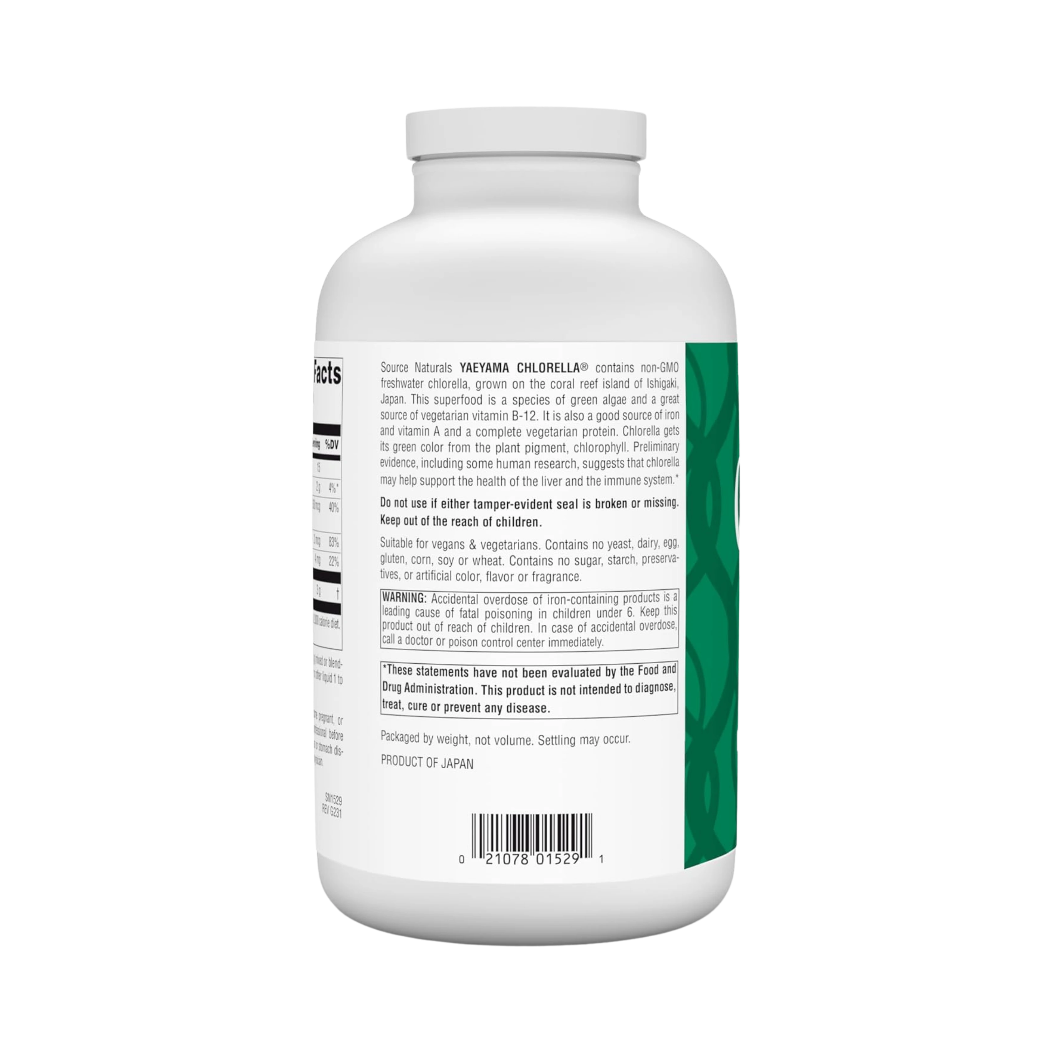 Source Naturals, Yaeyama Chlorella, 16 Oz Powder