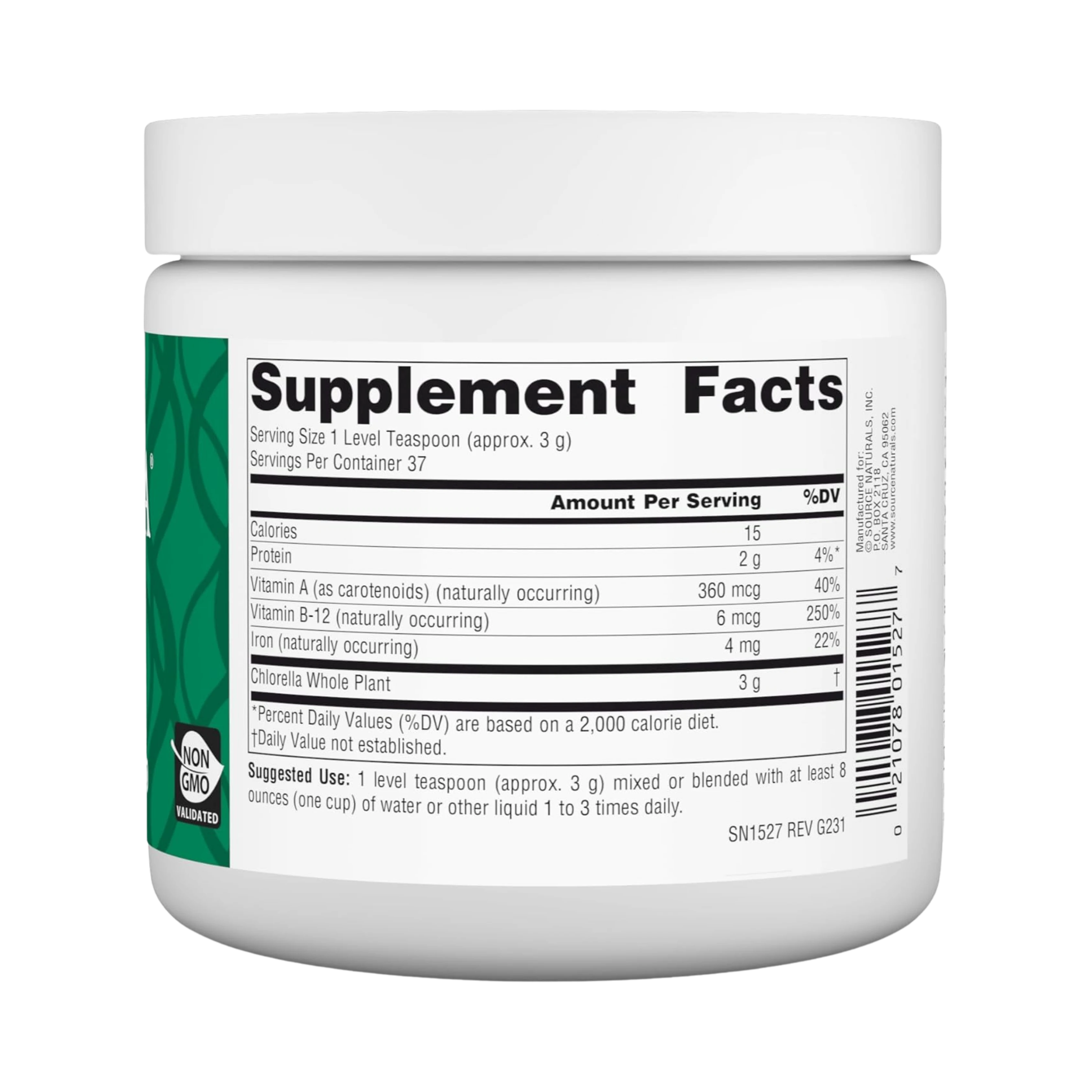 Source Naturals, Yaeyama Chlorella, 4 Oz Powder