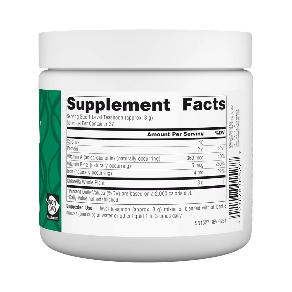Source Naturals, Yaeyama Chlorella, 4 Oz Powder