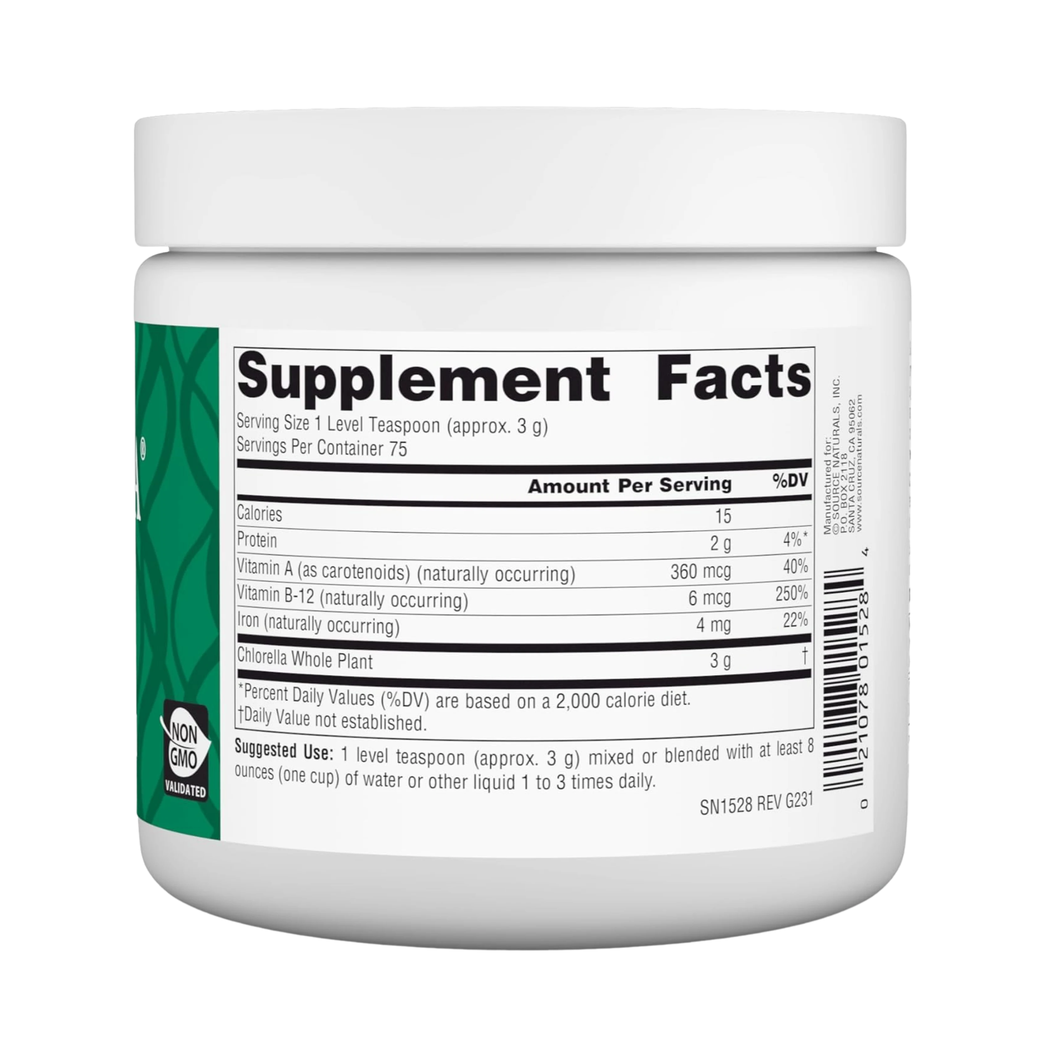 Source Naturals, Yaeyama Chlorella, 8 Oz Powder
