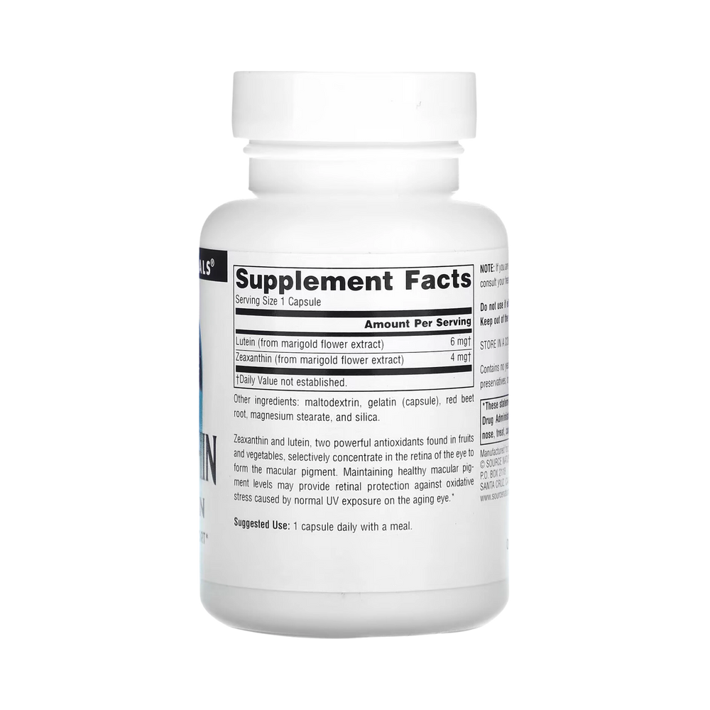Source Naturals, Zeaxanthin with Lutein, 10 Mg, 30 Capsules