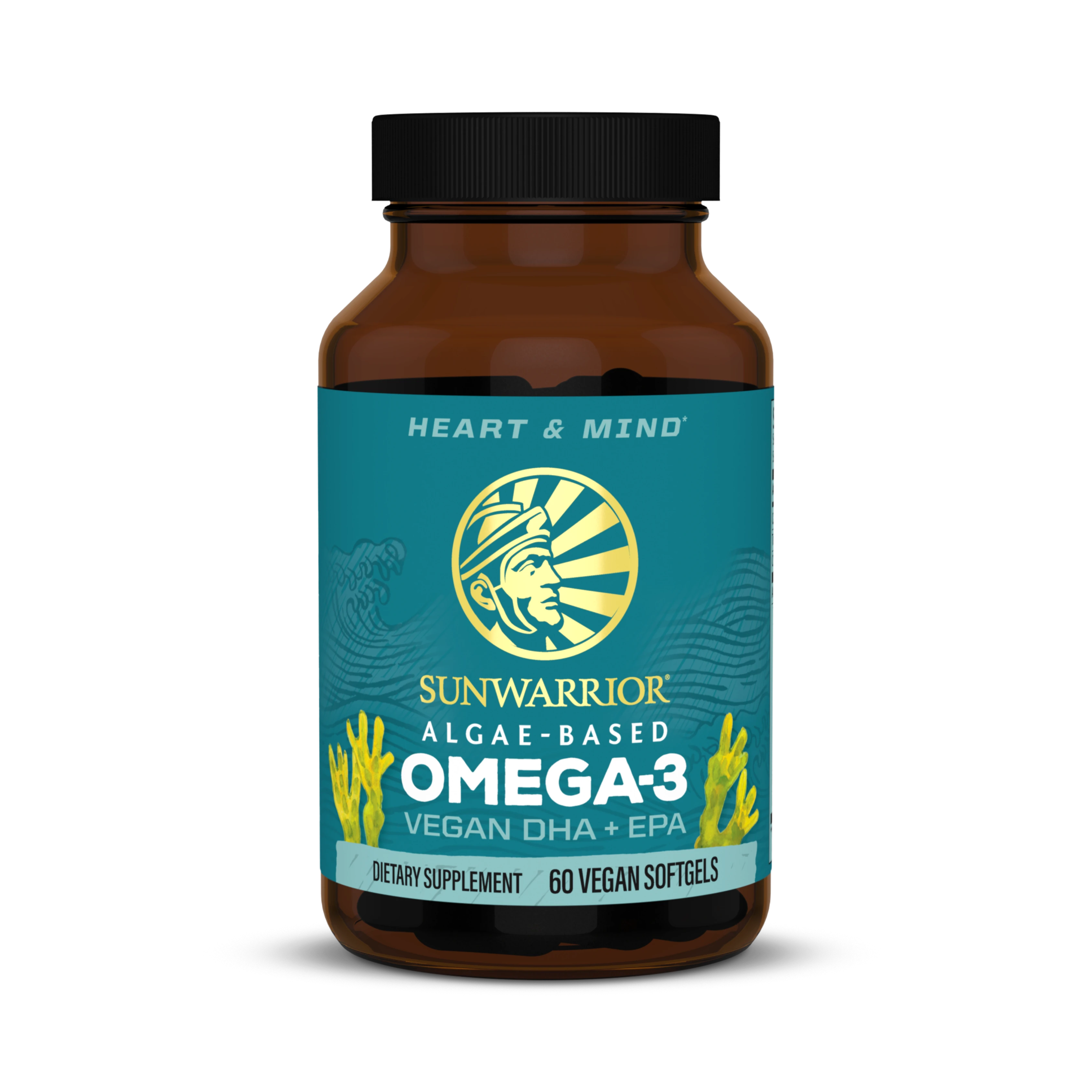 Sunwarrior, Algae-Based Omega-3, Vegan DHA + EPA, 60 Vegan Softgels