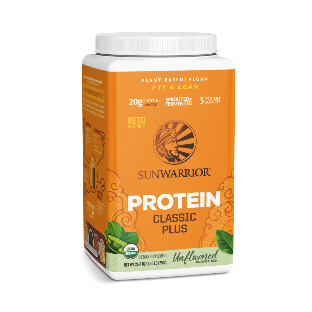 Sunwarrior, Classic Plus Protein, Unflavored, 750 g