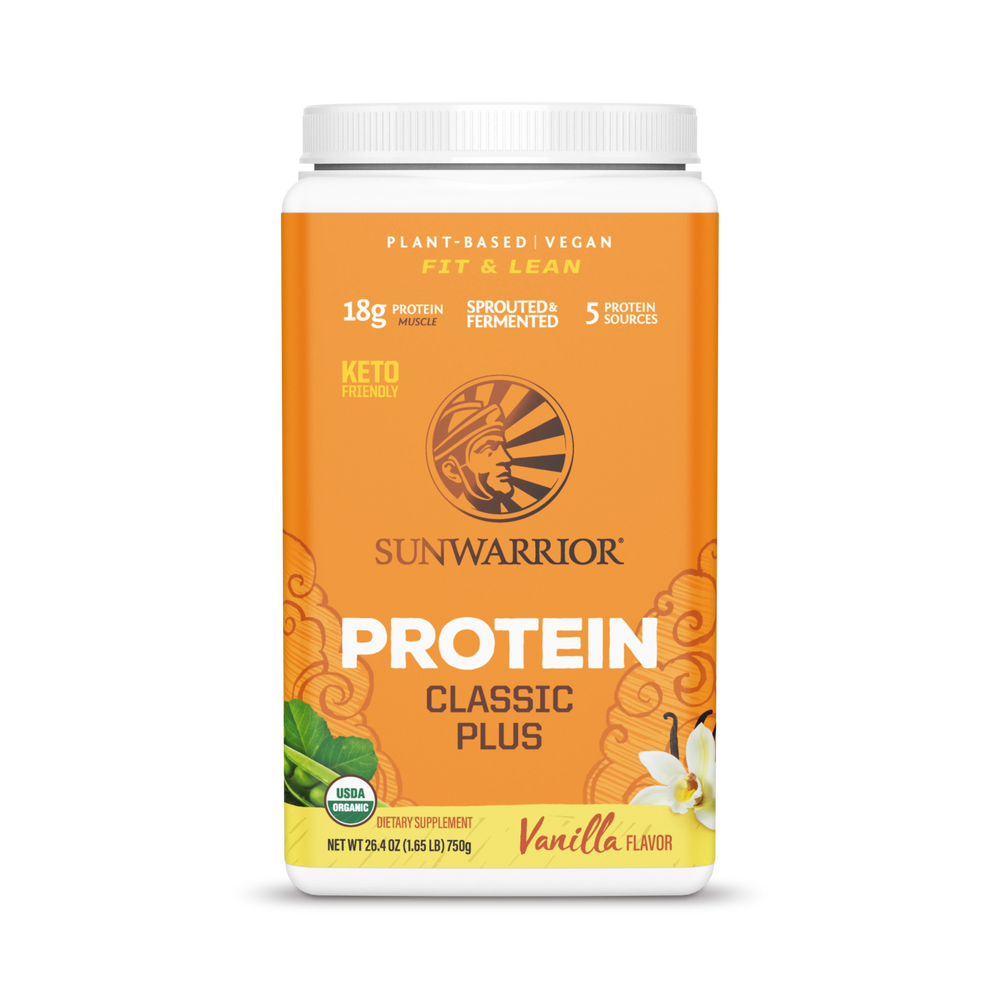 Sunwarrior, Classic Plus Protein, Vanilla, 750 g