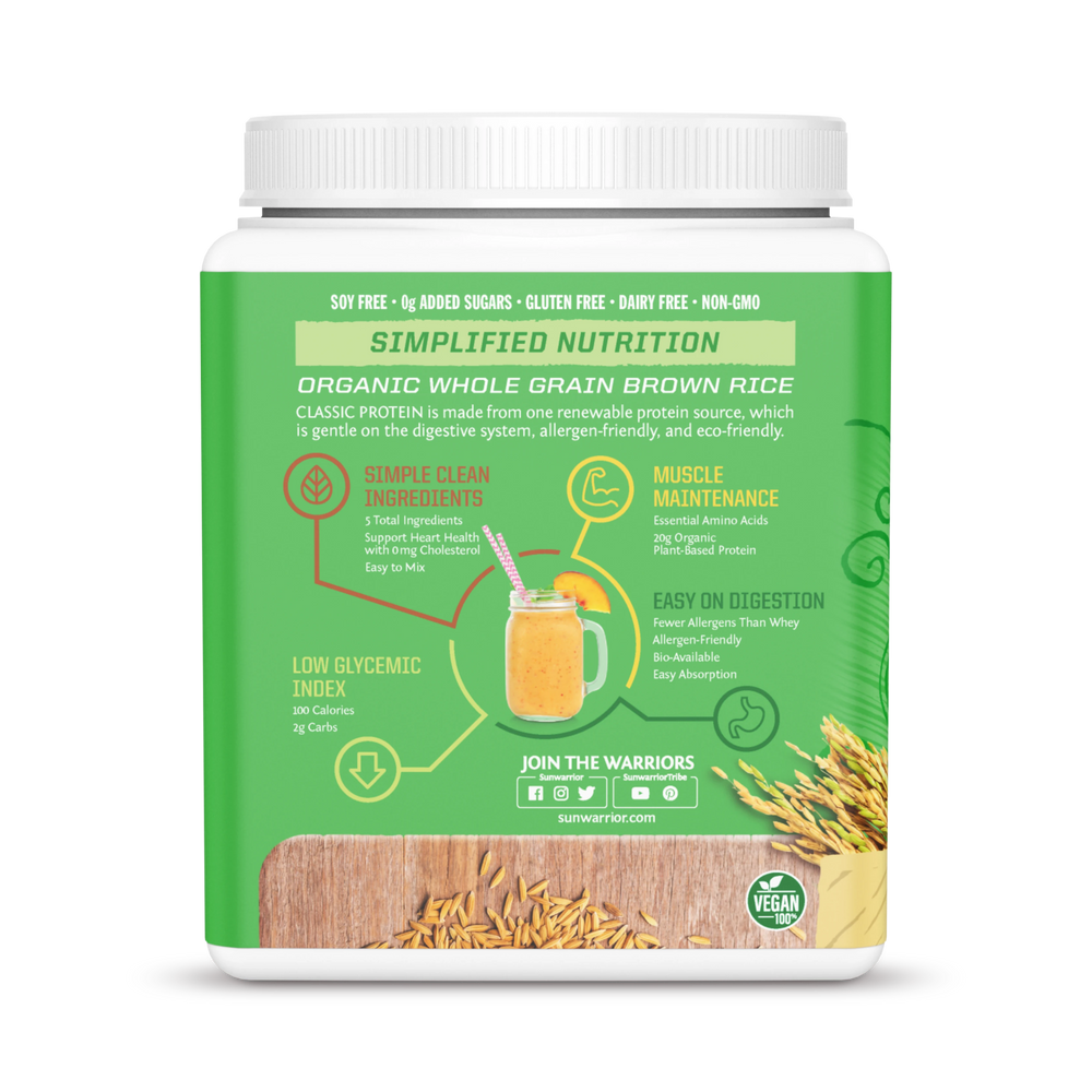 Sunwarrior, Classic Protein, Vanilla, 375 g