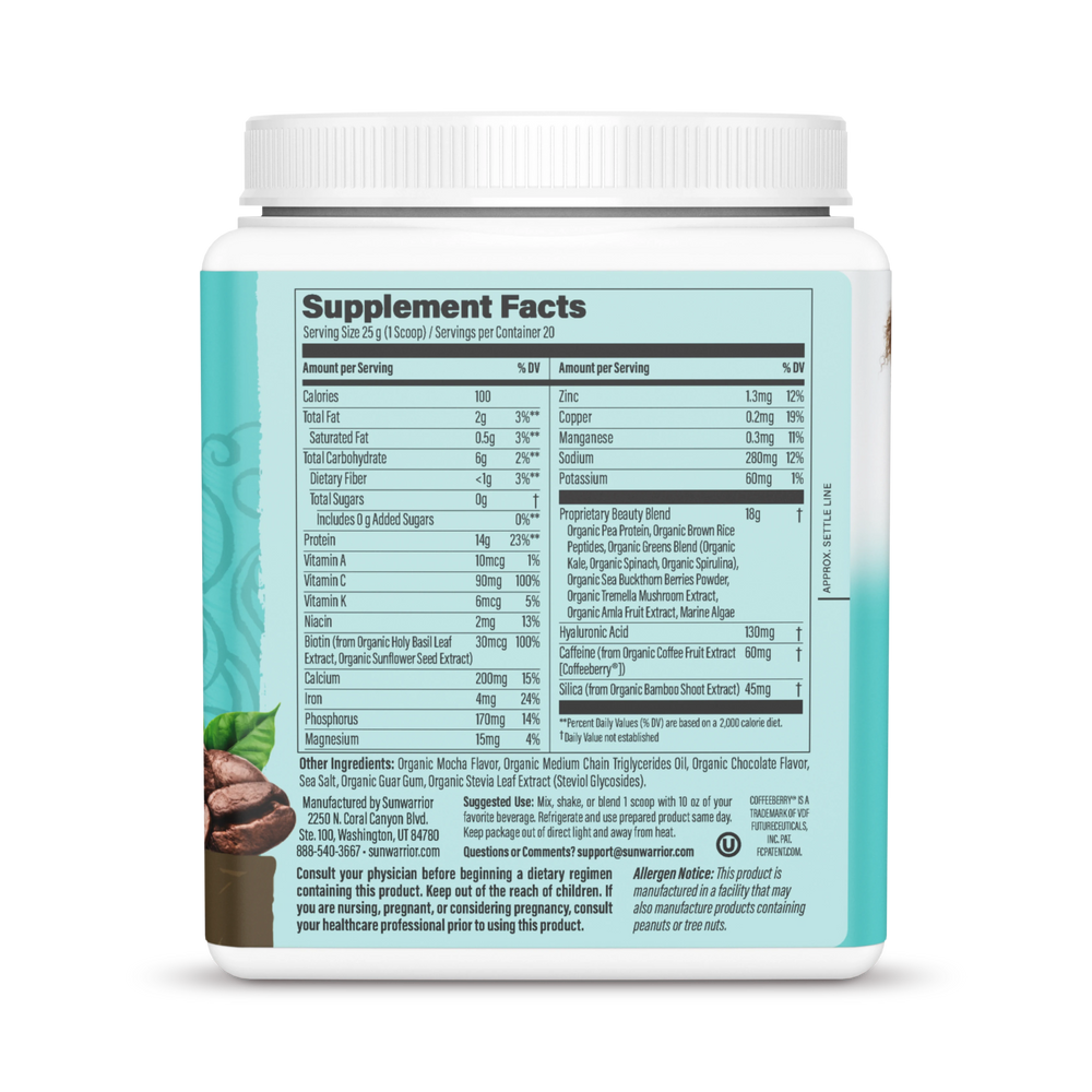 Sunwarrior, Collagen Building Protein Peptides, Chocolate Fudge, 500 g