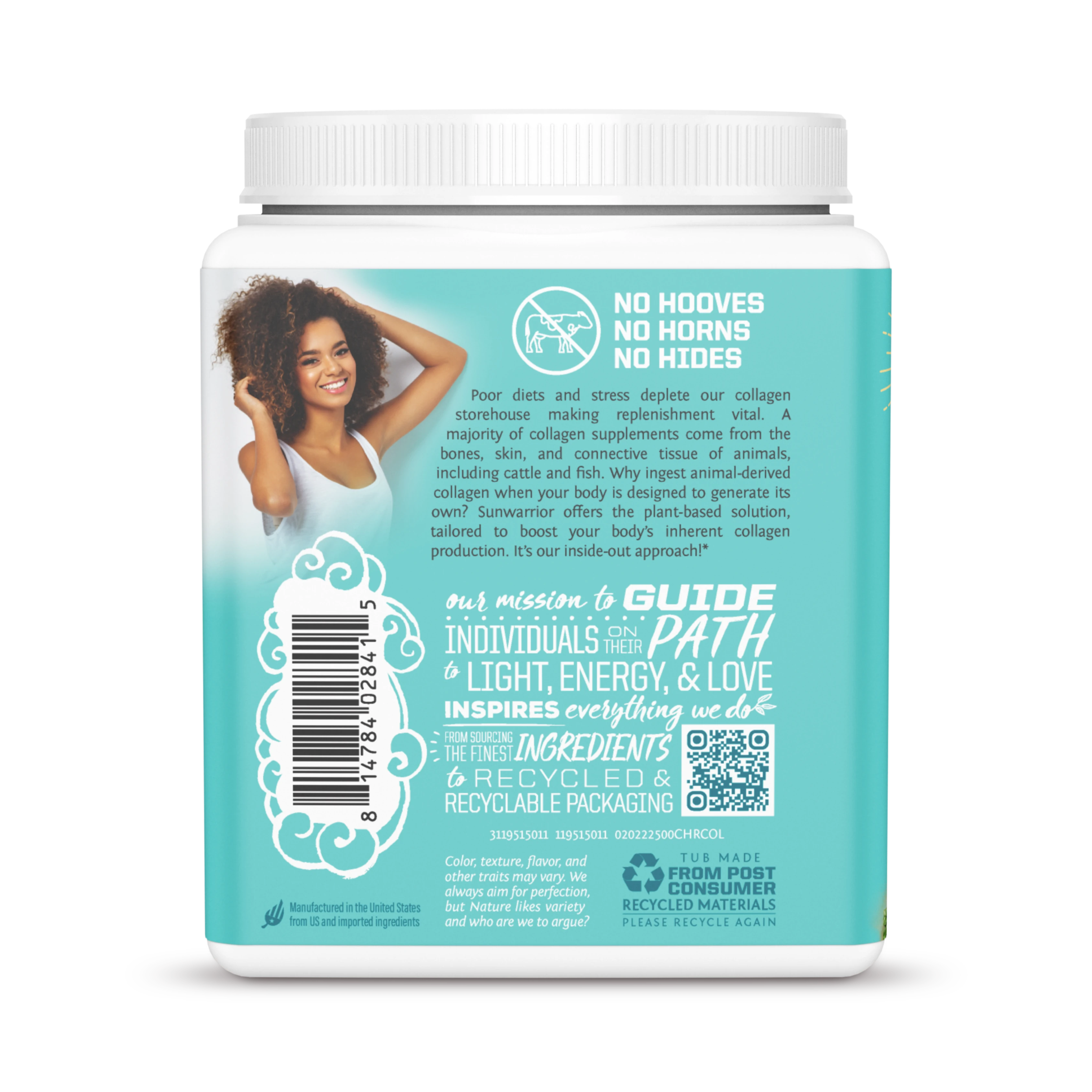 Sunwarrior, Collagen Building Protein Peptides, Churro, 500 g