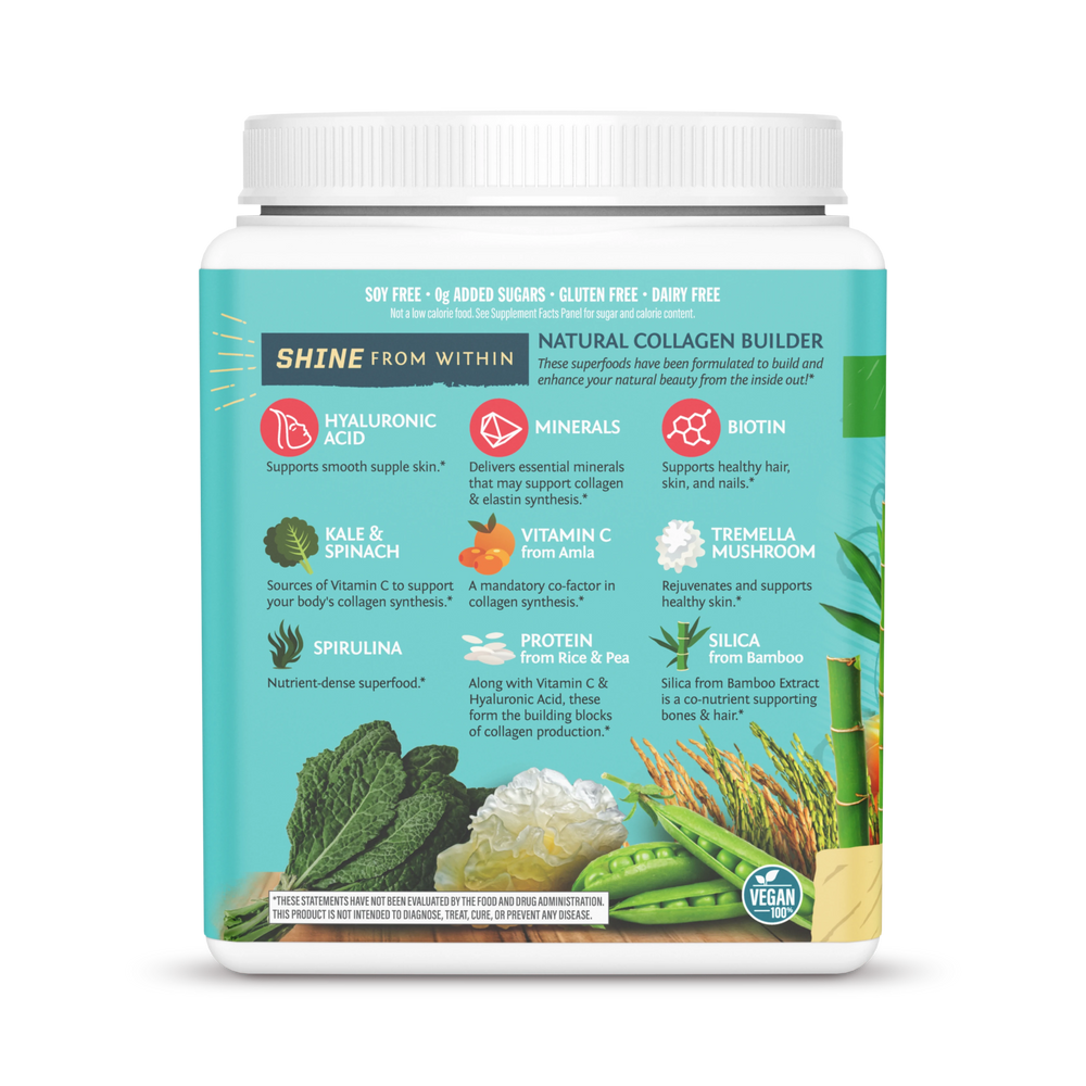 Sunwarrior, Collagen Building Protein Peptides, Tahitian Vanilla, 500 g
