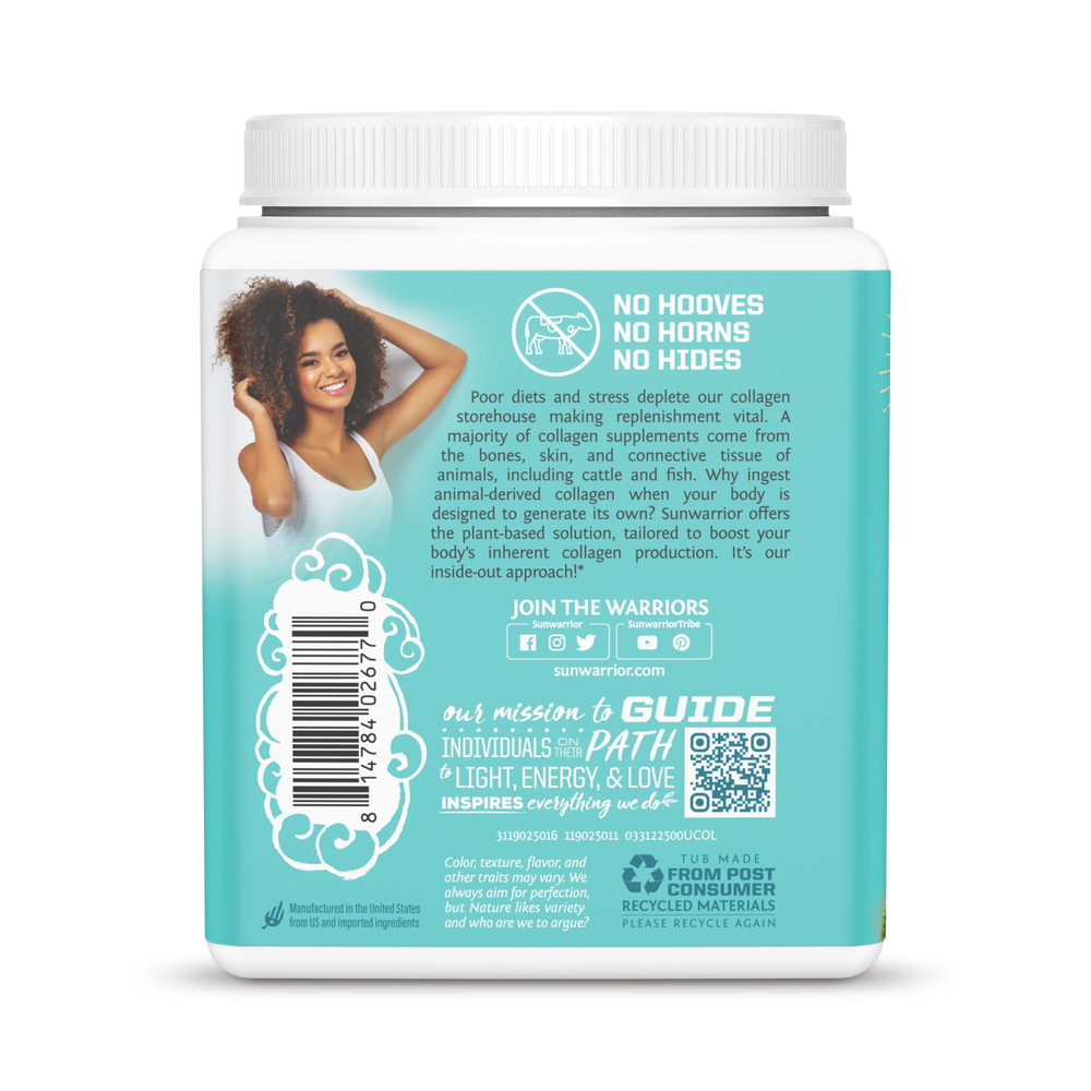 Sunwarrior, Collagen Building Protein Peptides, Unflavored, 500 g
