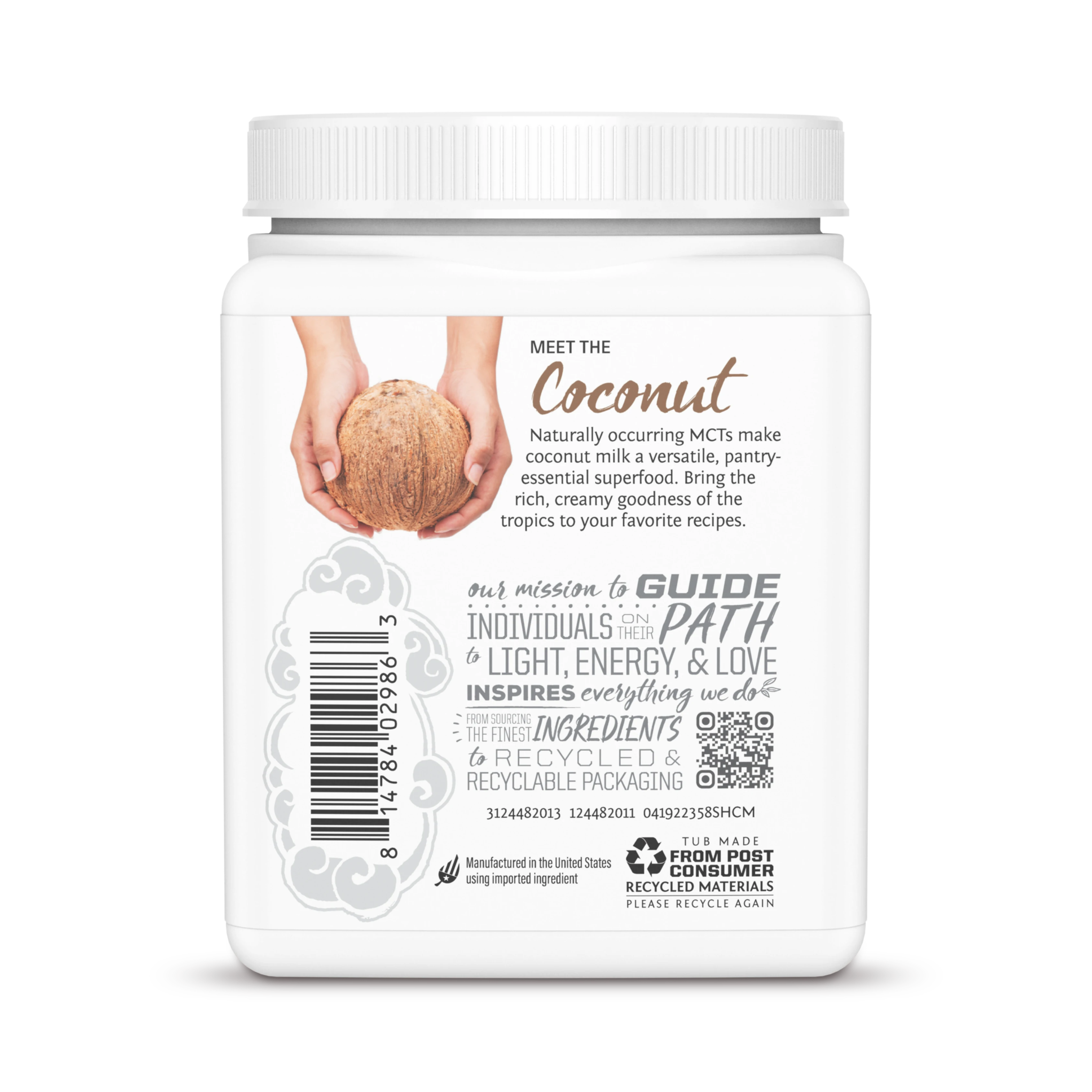 Sunwarrior, Harvest, Coconut Milk Powder, 358 g