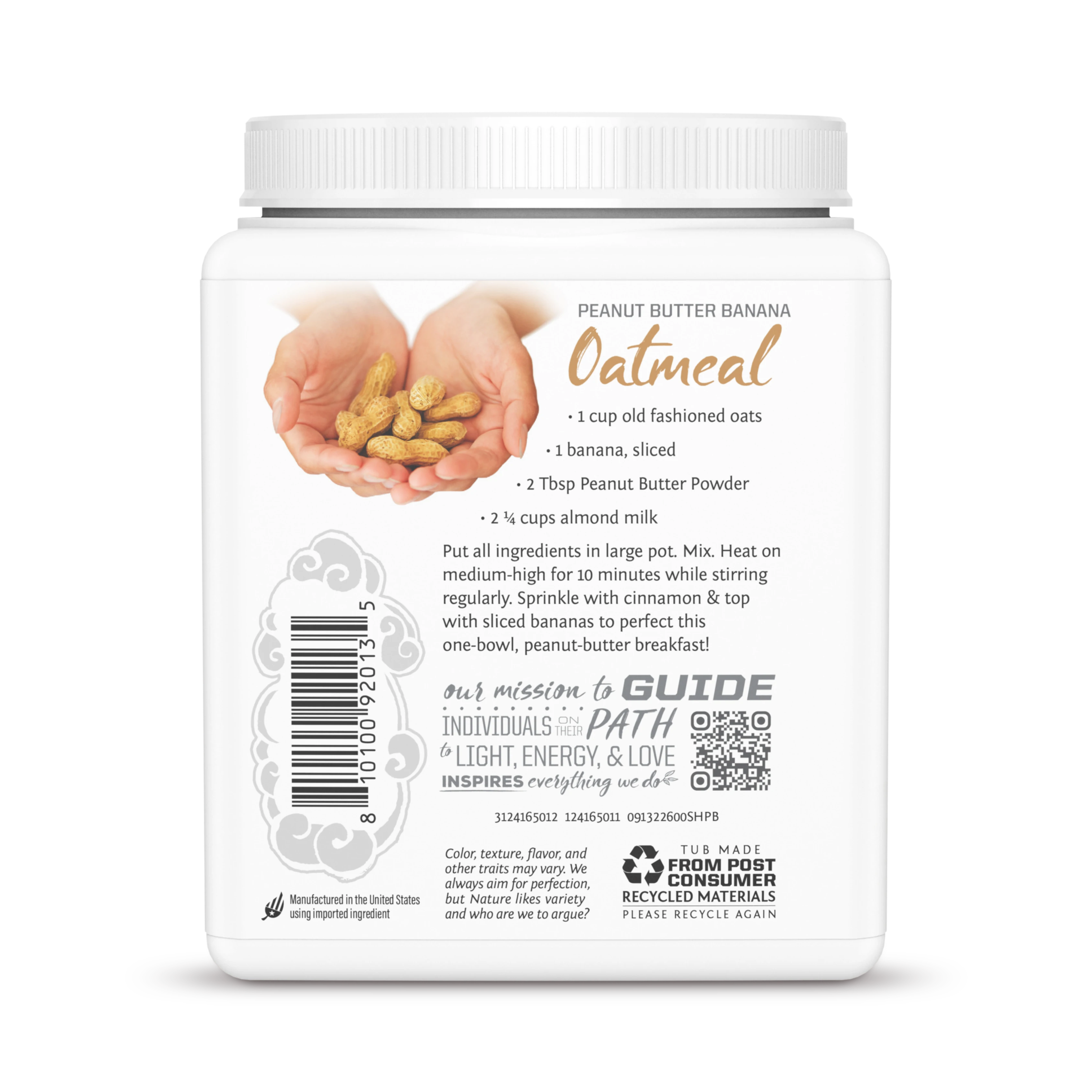 Sunwarrior, Harvest, Peanut Butter Powder, 600 g