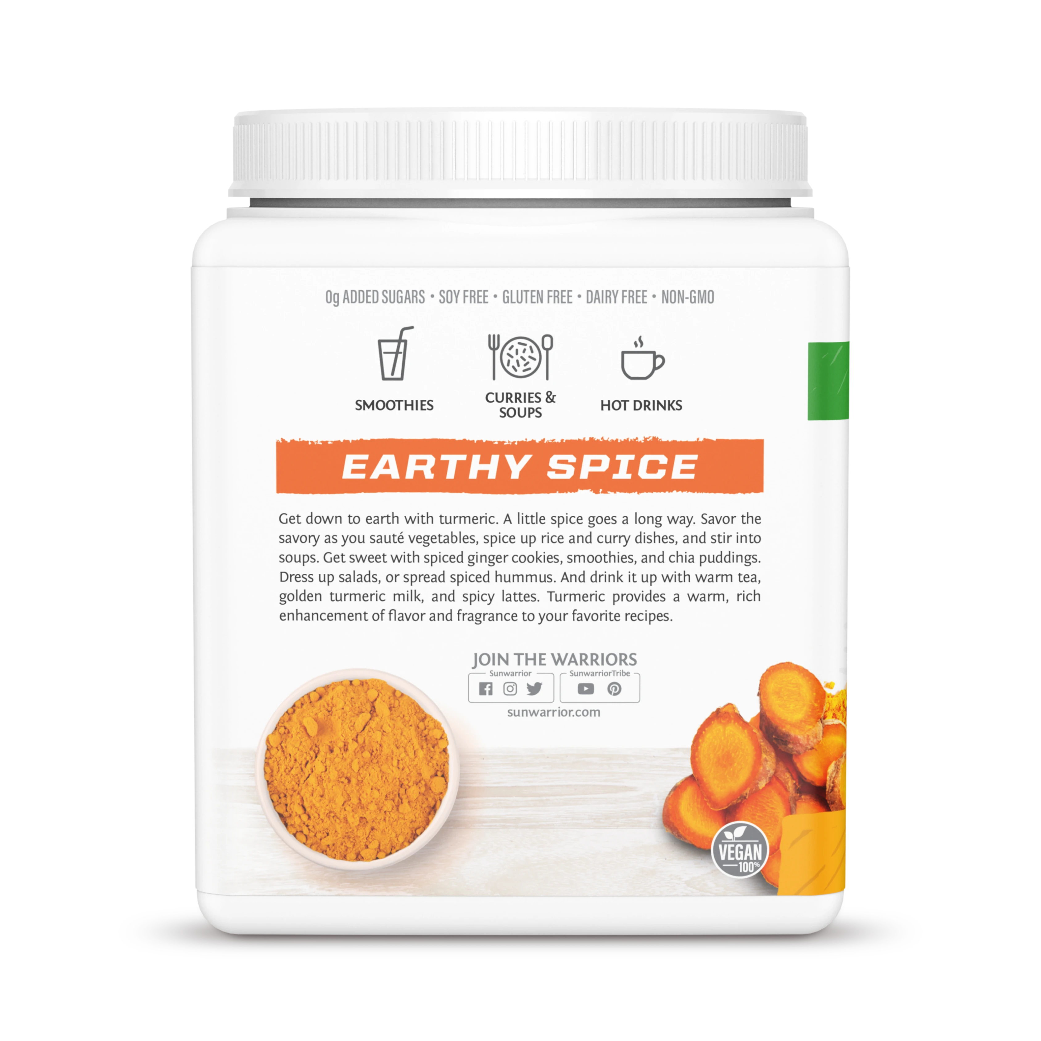 Sunwarrior, Harvest, Turmeric Root Powder, 490 g