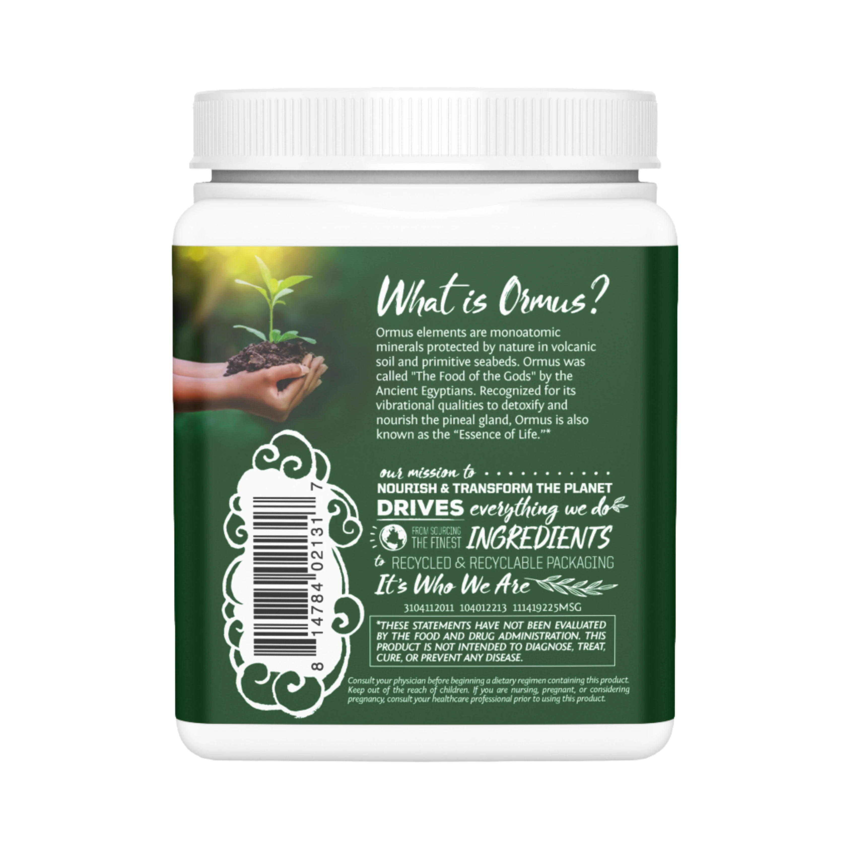 Sunwarrior, Ormus Supergreens, Mint, 225 g