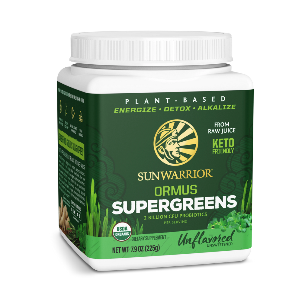 Sunwarrior, Ormus Supergreens, Unflavored, 225 g