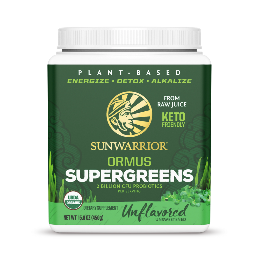 Sunwarrior, Ormus Supergreens, Unflavored, 450 g