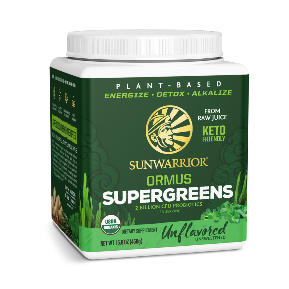 Sunwarrior, Ormus Supergreens, Unflavored, 450 g