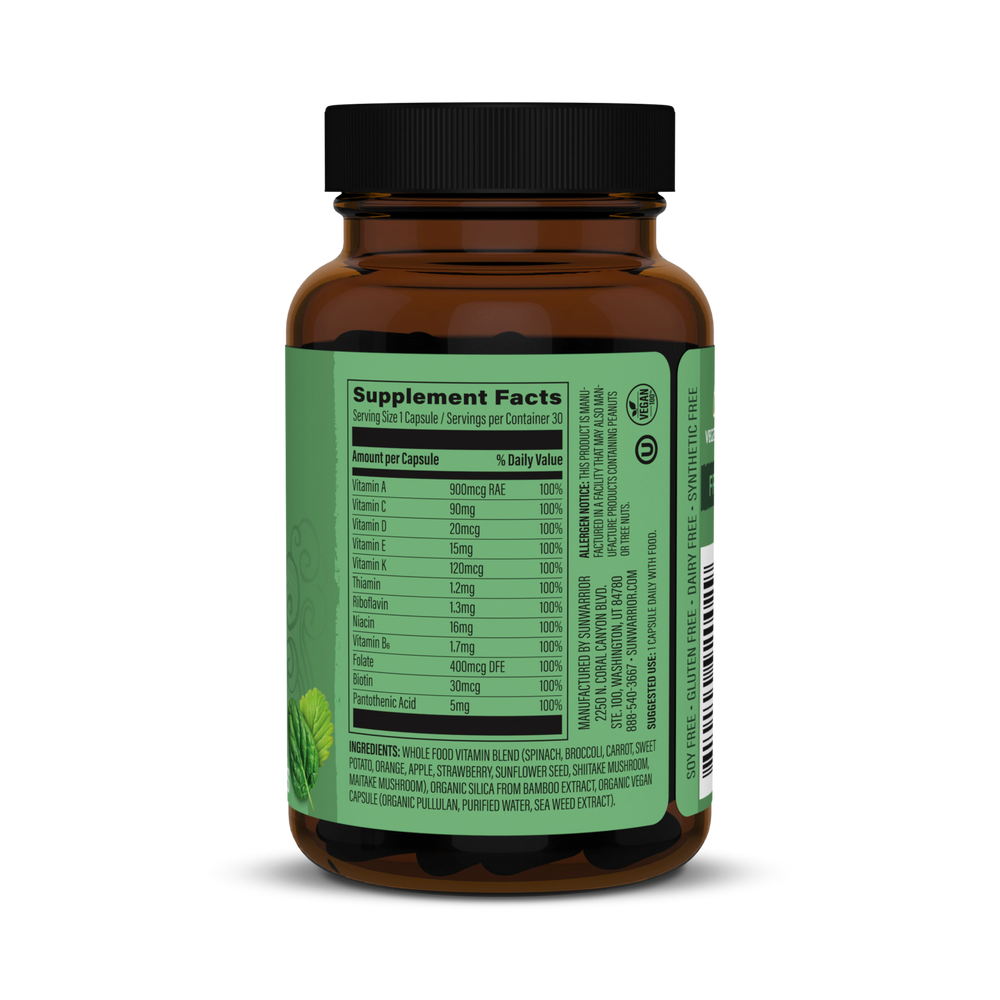 Sunwarrior, Plant-Based Multi-V, 30 Vegan Capsules