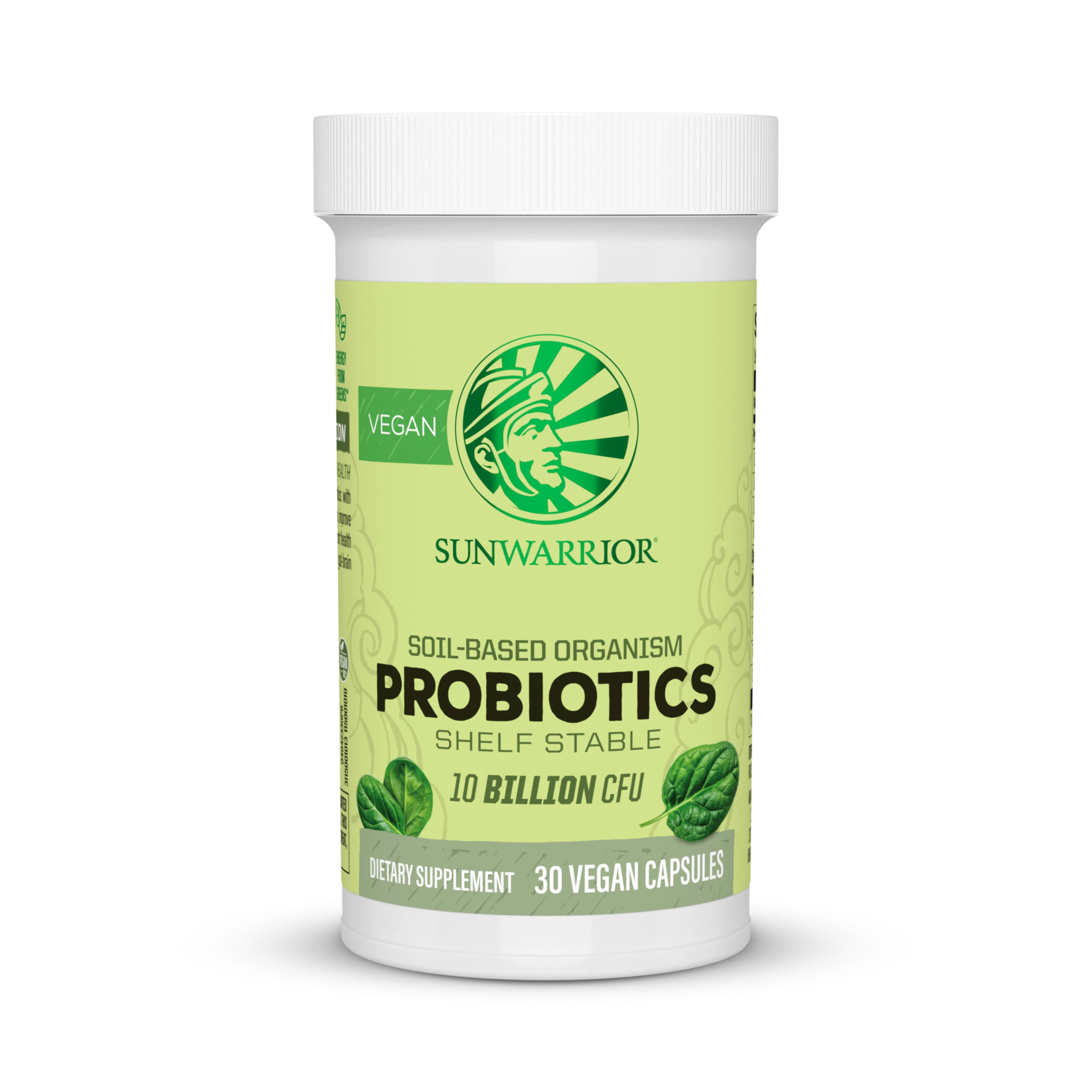 Sunwarrior, Probiotics, 10 Billion CFU, 30 Vegan Capsules
