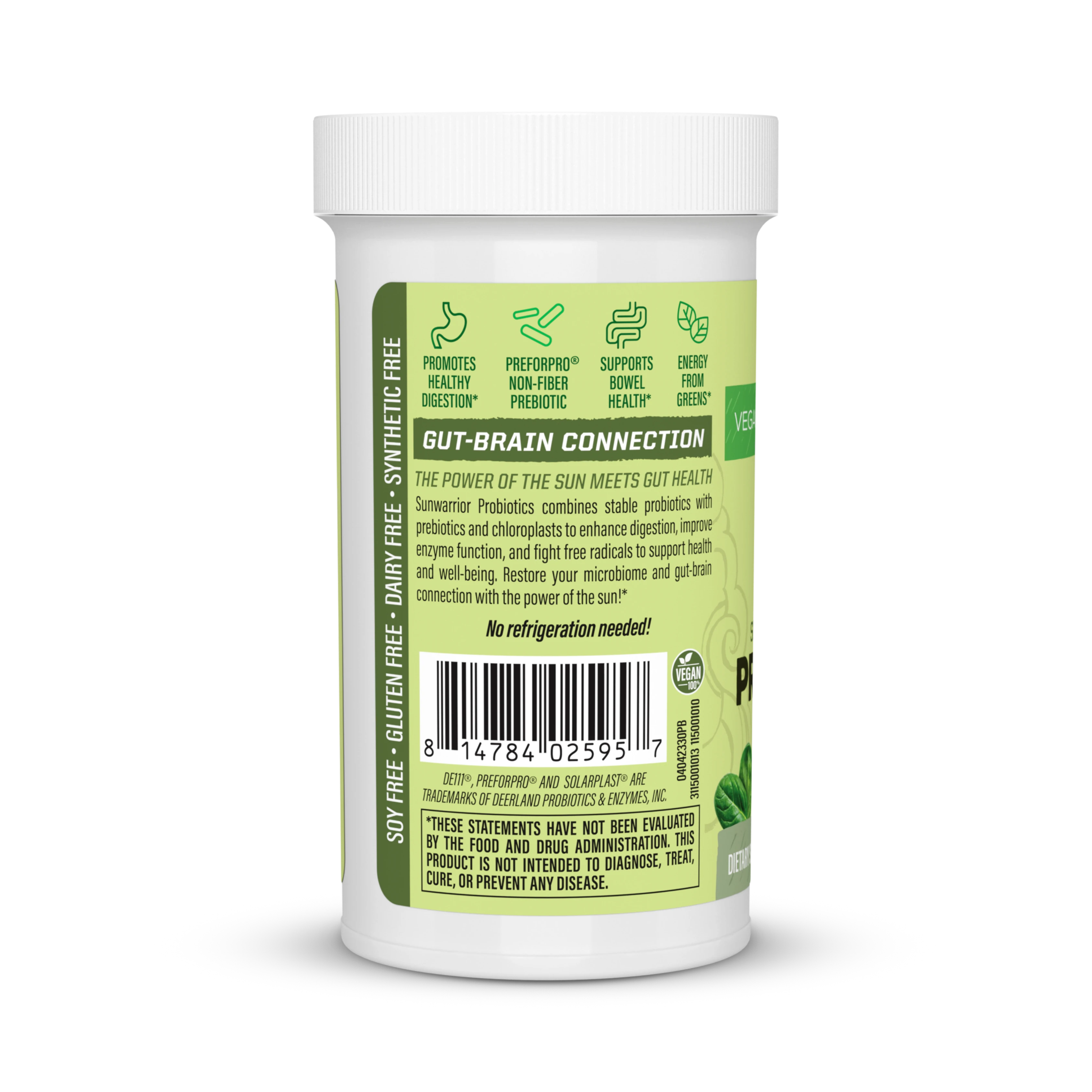 Sunwarrior, Probiotics, 10 Billion CFU, 30 Vegan Capsules
