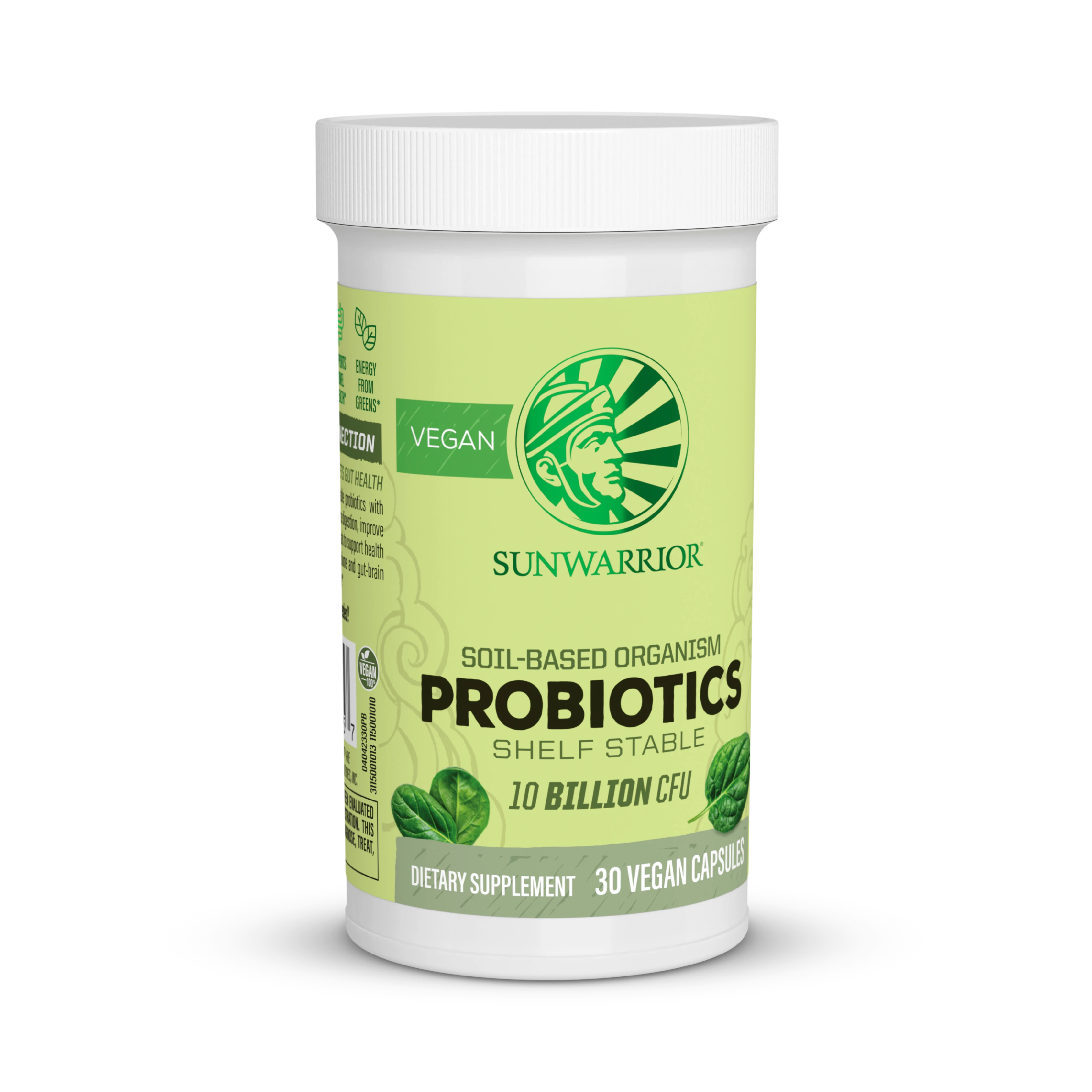 Sunwarrior, Probiotics, 10 Billion CFU, 30 Vegan Capsules