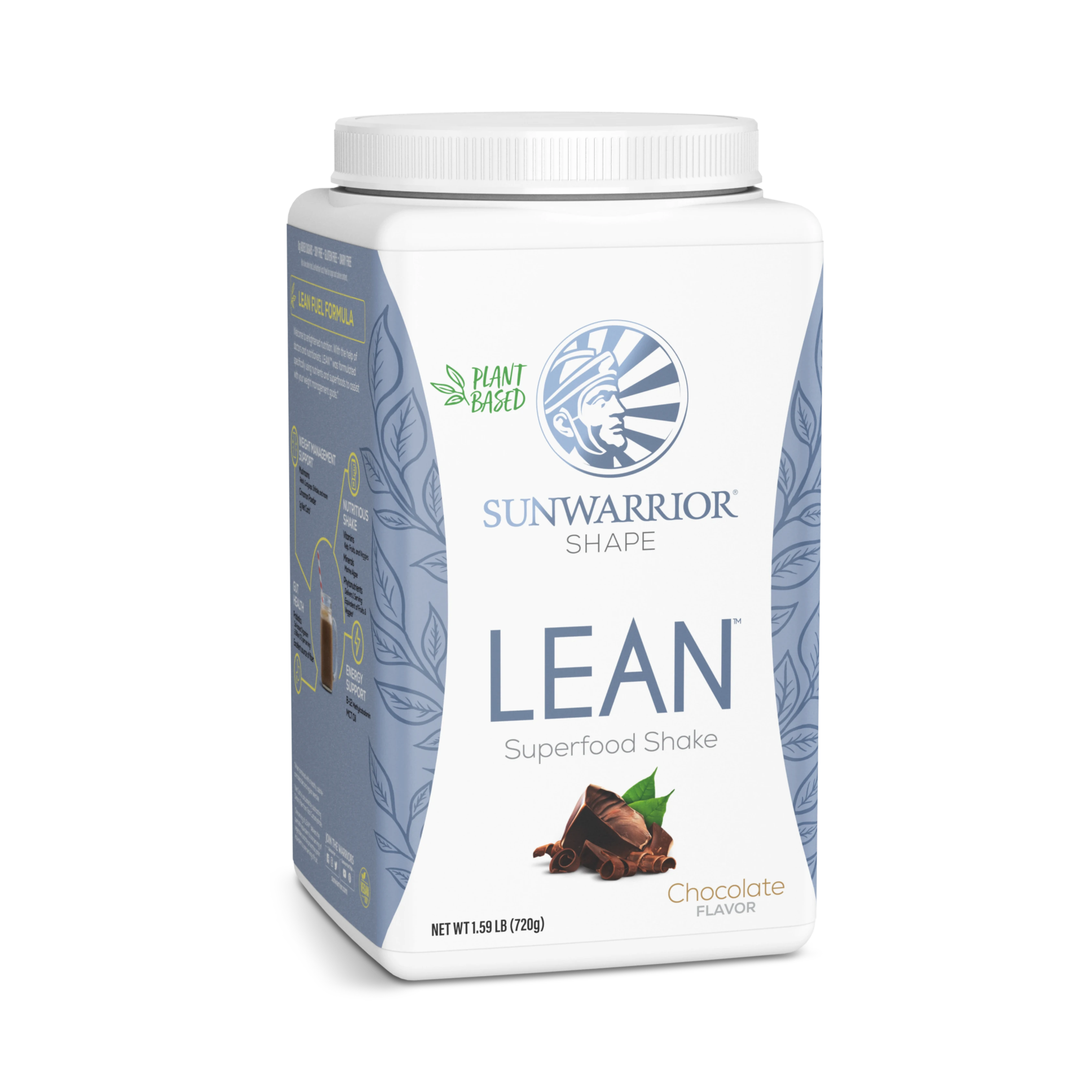 Sunwarrior, Shape, Lean Superfood Shake, Chocolate, 720 g