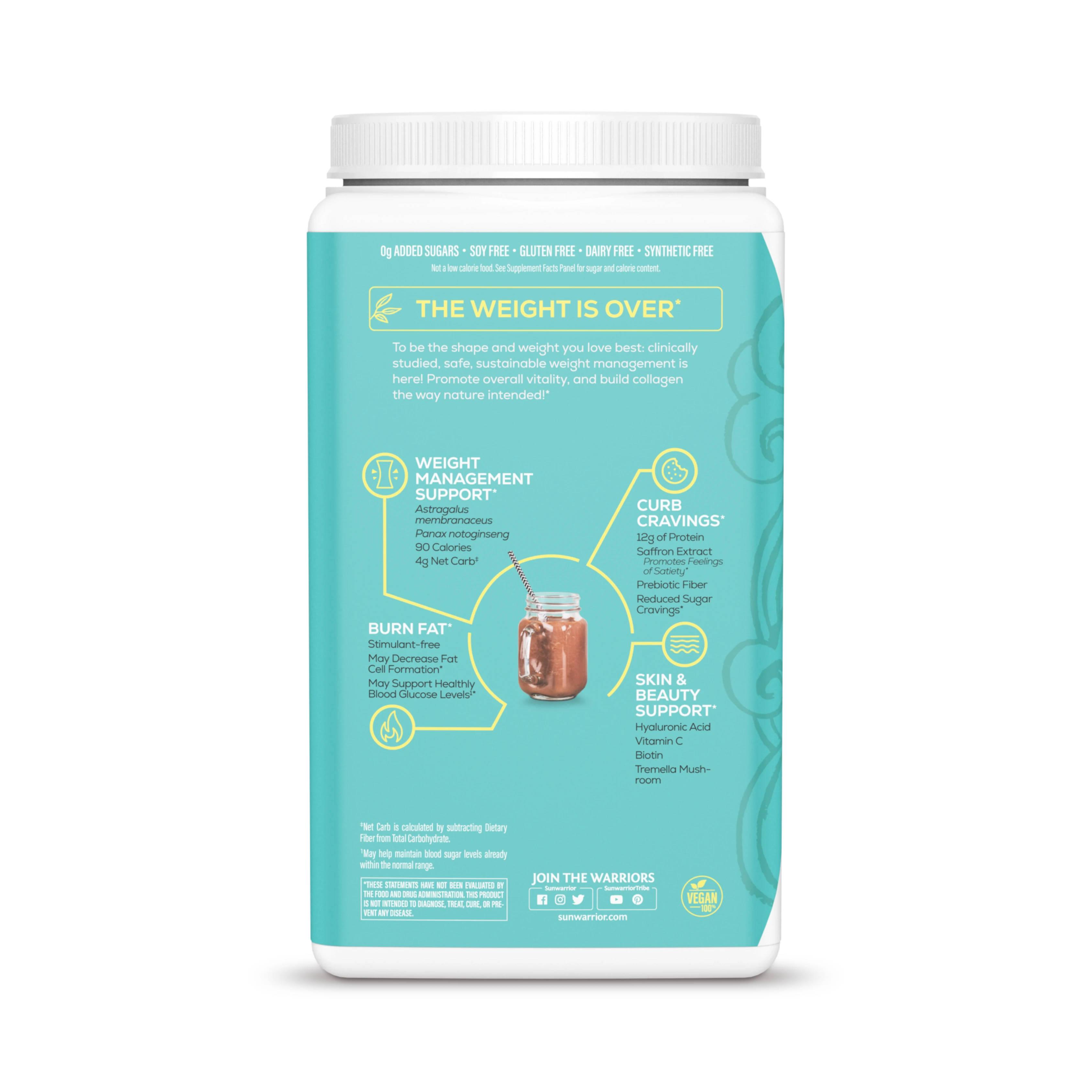 Sunwarrior, Shape, Slim Collagen Boost, Chocolate, 750 g