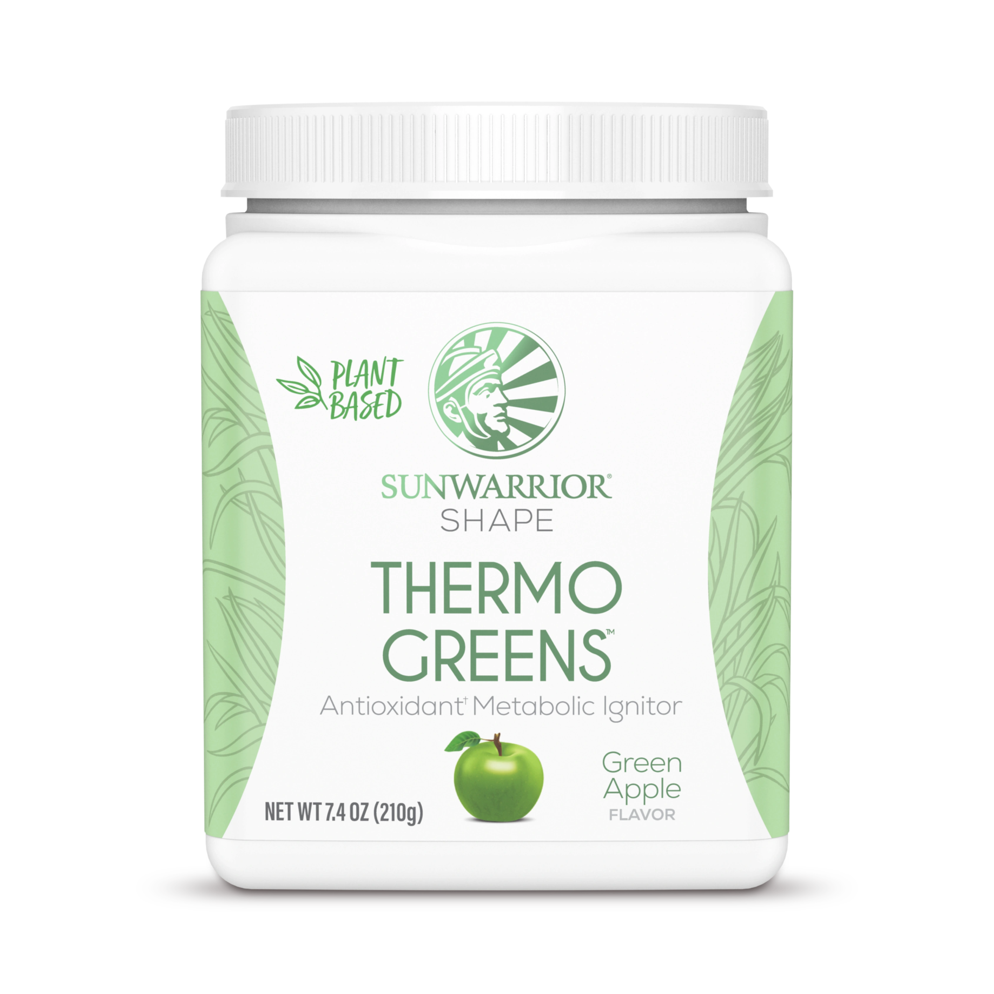 Sunwarrior, Shape, Thermo Greens, Green Apple, 210 g