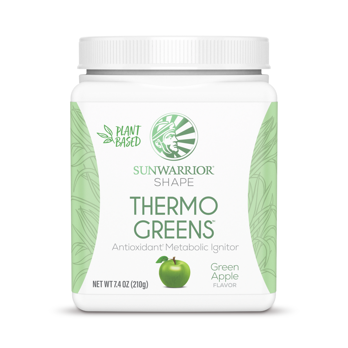 Sunwarrior, Shape, Thermo Greens, Green Apple, 210 g