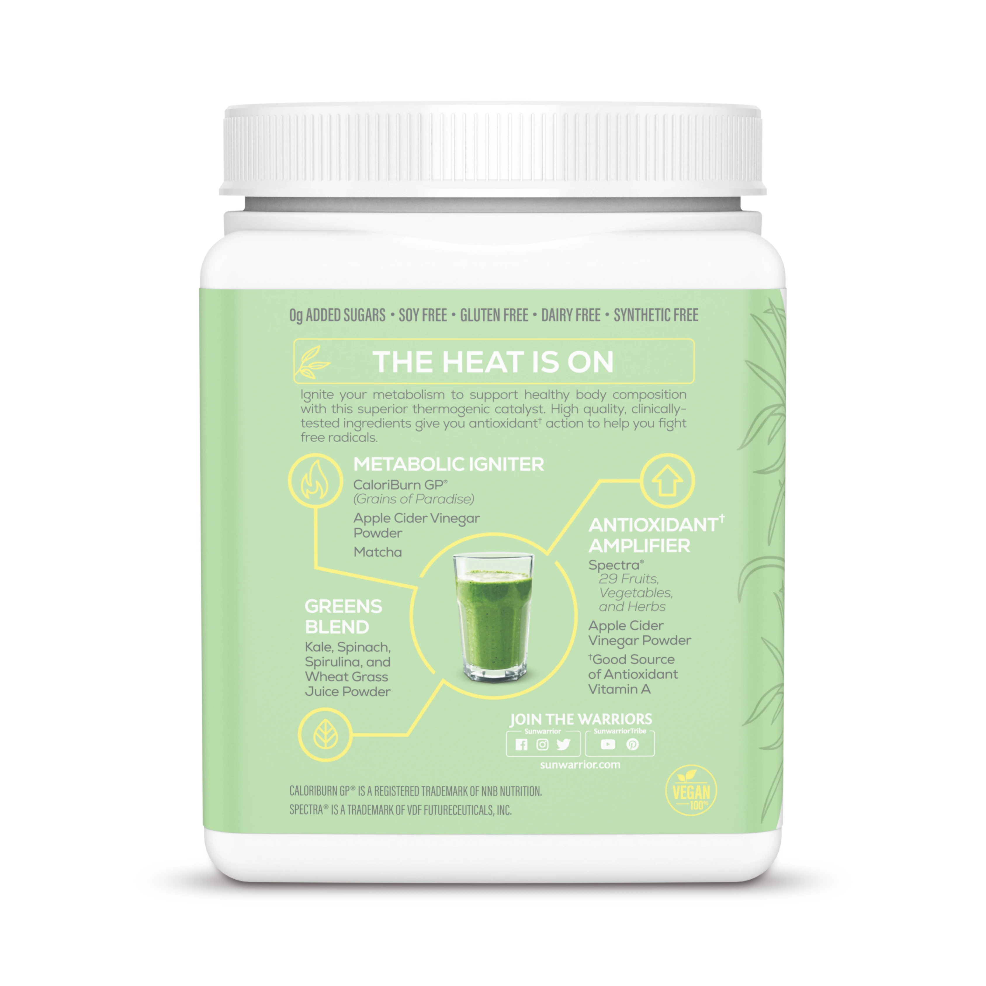 Sunwarrior, Shape, Thermo Greens, Green Apple, 210 g