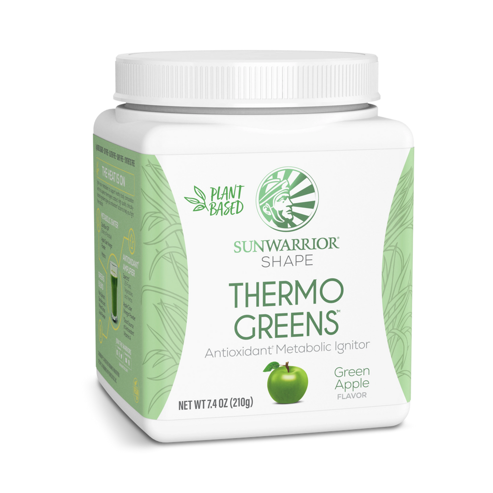 Sunwarrior, Shape, Thermo Greens, Green Apple, 210 g