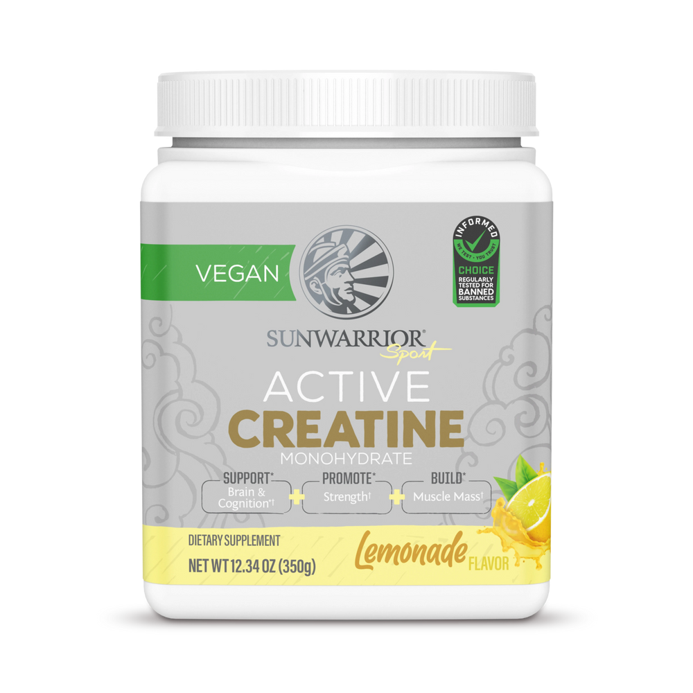Sunwarrior, Sport, Active Creatine Monohydrate, Lemonade, 350 g