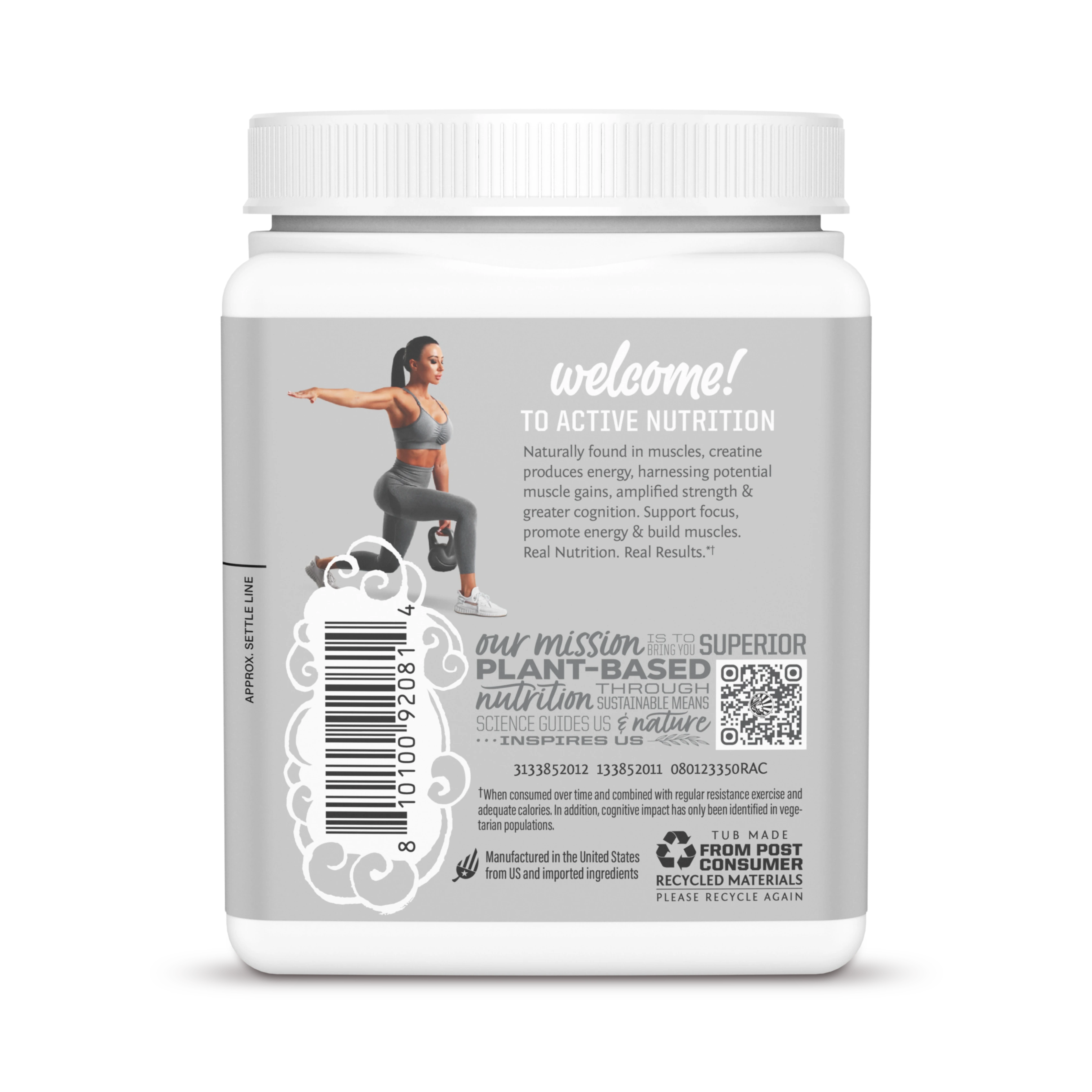Sunwarrior, Sport, Active Creatine Monohydrate, Raspberry, 350 g