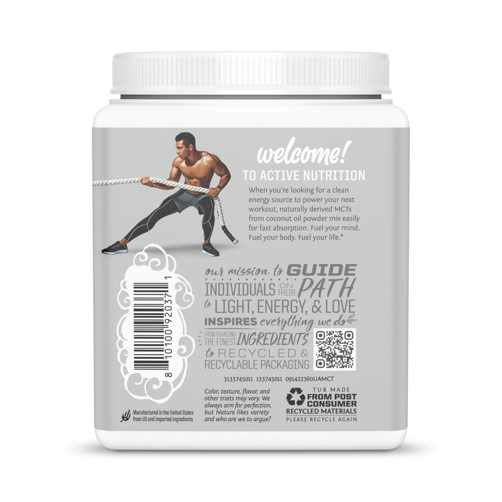 Sunwarrior, Sport, Active MCT Oil Powder, Unflavored, 360 g