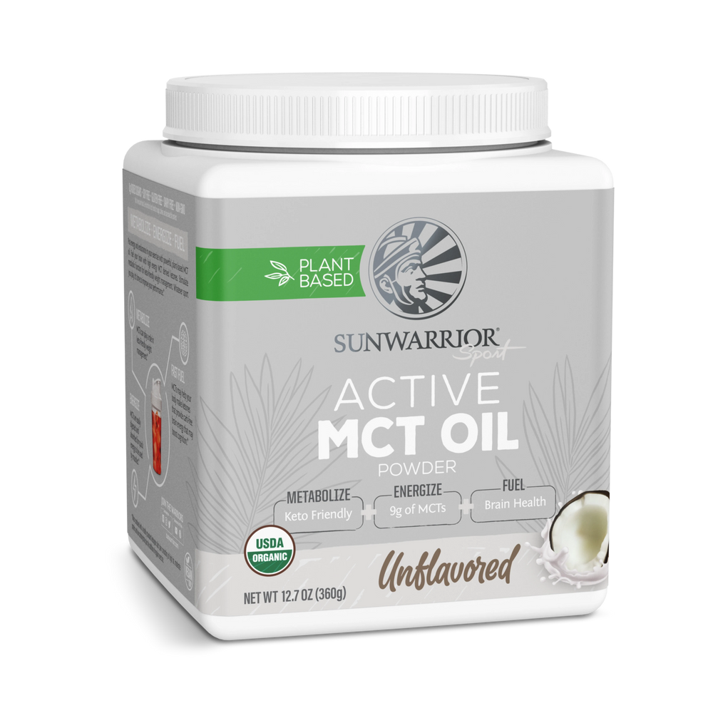 Sunwarrior, Sport, Active MCT Oil Powder, Unflavored, 360 g