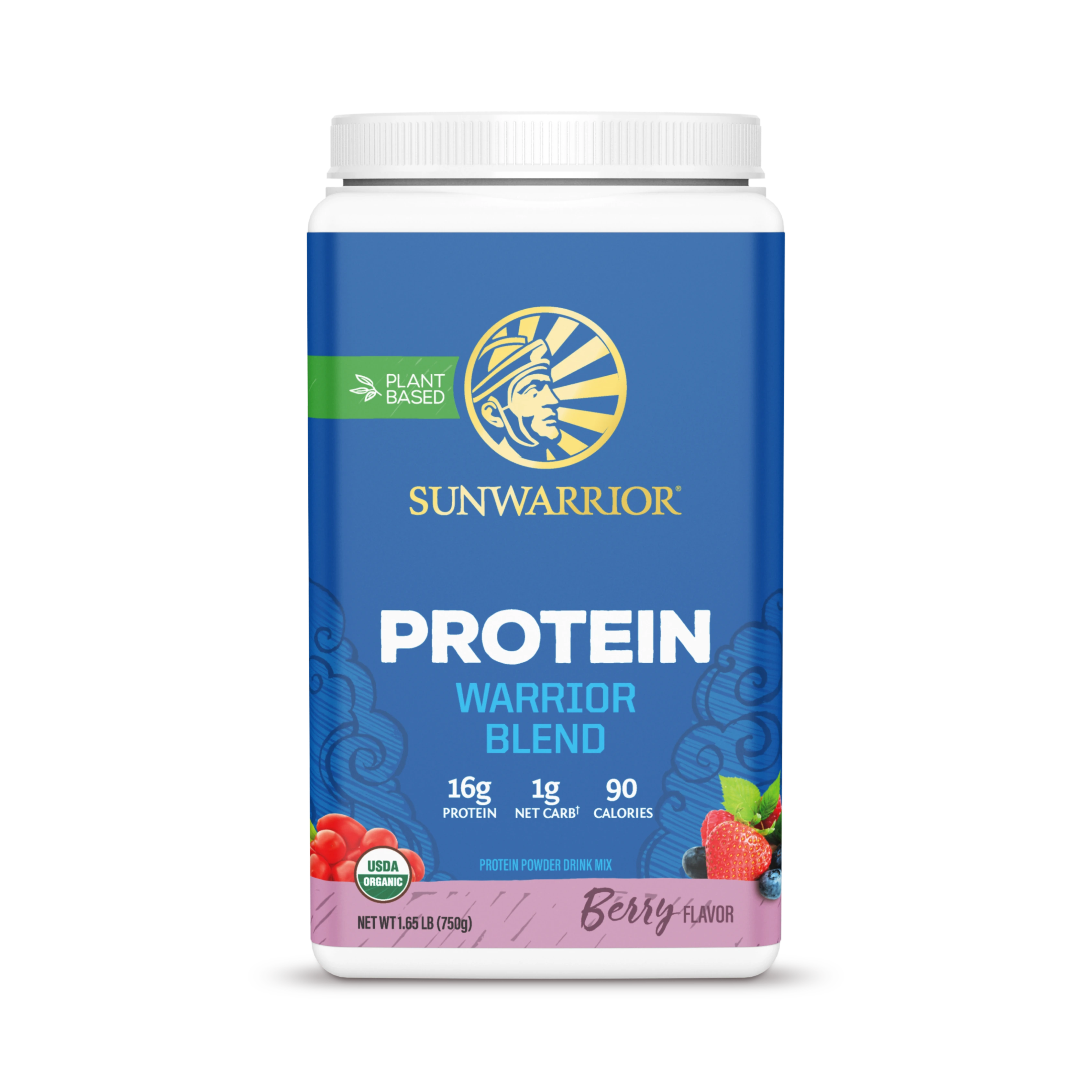 Sunwarrior, Warrior Blend, Protein, Berry, 750 g