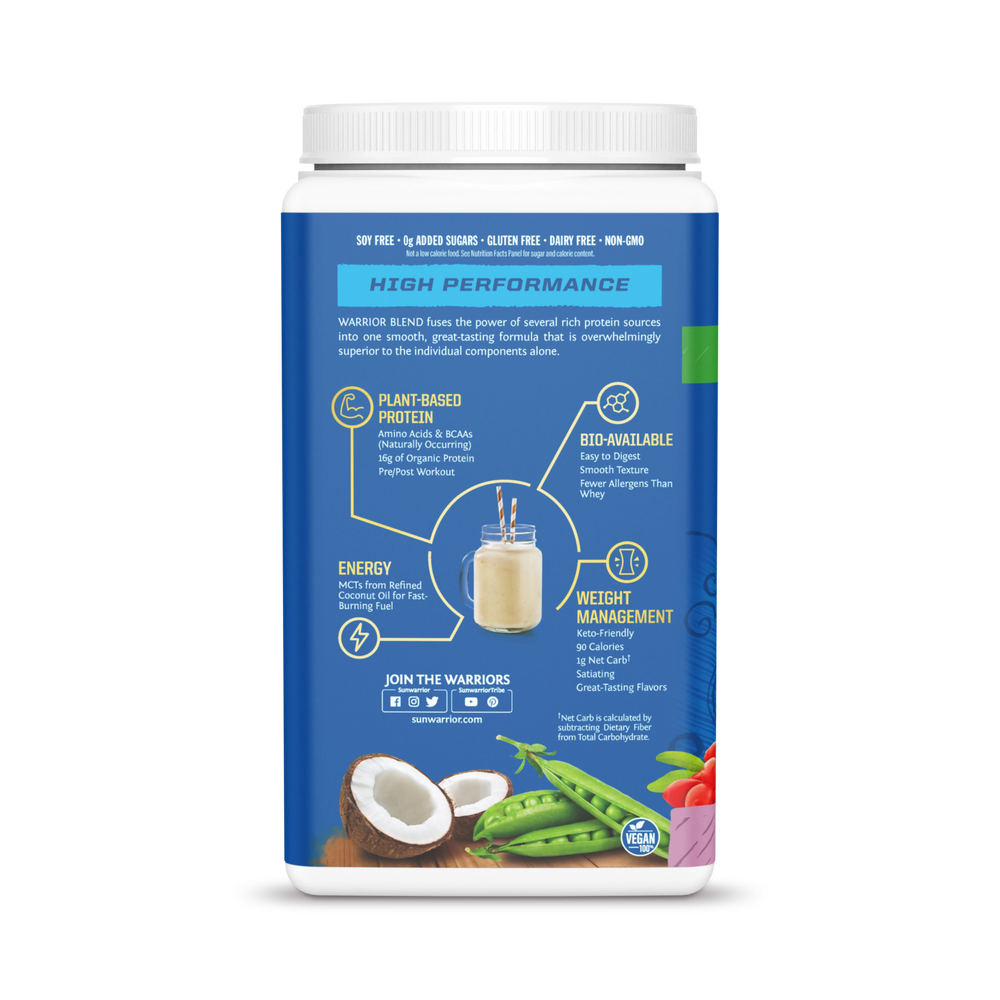 Sunwarrior, Warrior Blend, Protein, Berry, 750 g