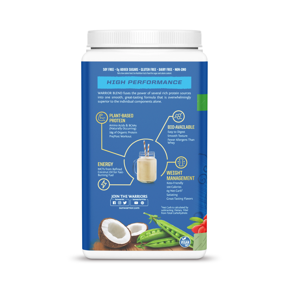 Sunwarrior, Warrior Blend, Protein, Unflavored, 750 g
