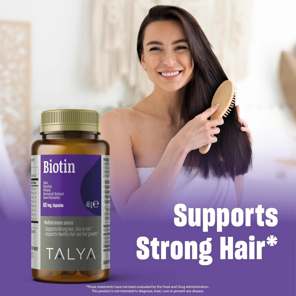 Talya, Biotin, 60 Veg Capsules