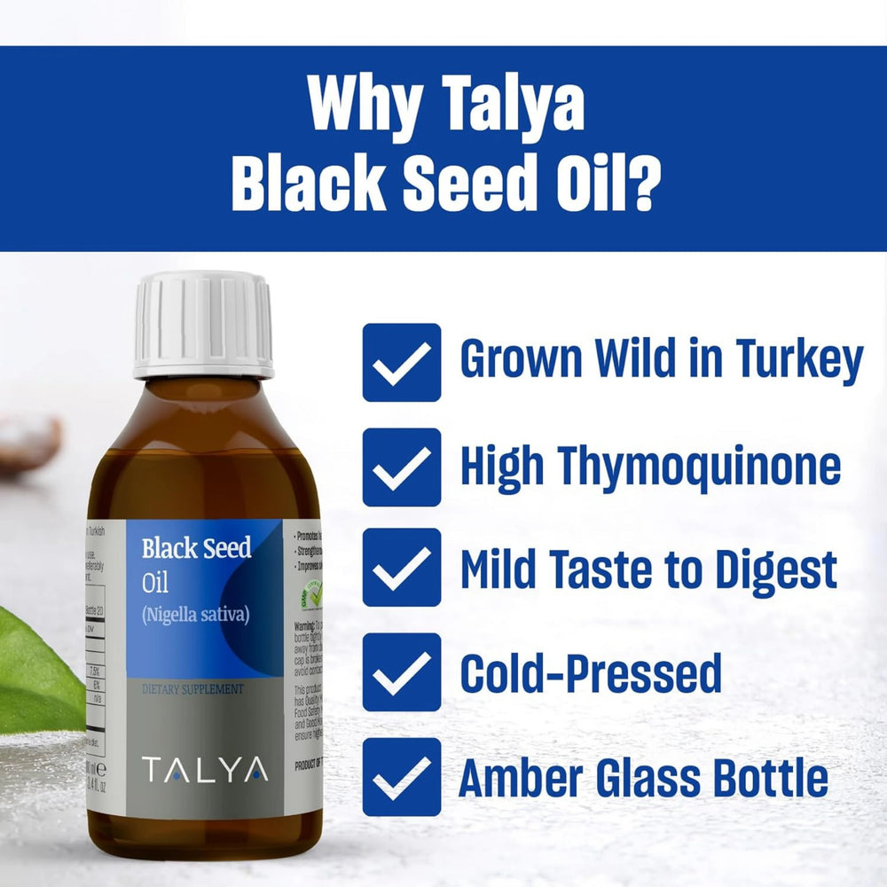 Talya, Black Seed Oil 100% Virgin, 3.45 Oz