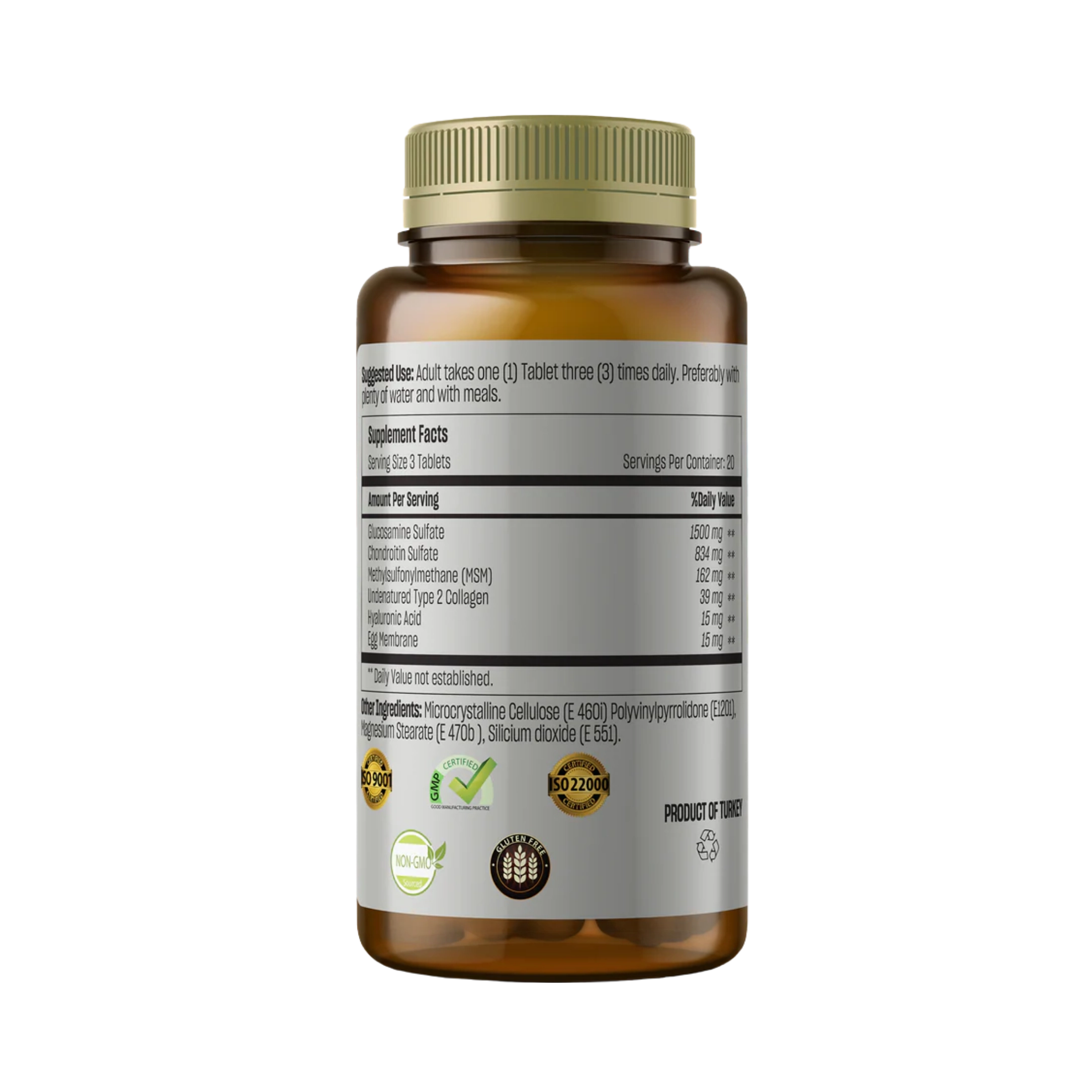 Talya, Glucosamine, 60 Tablets