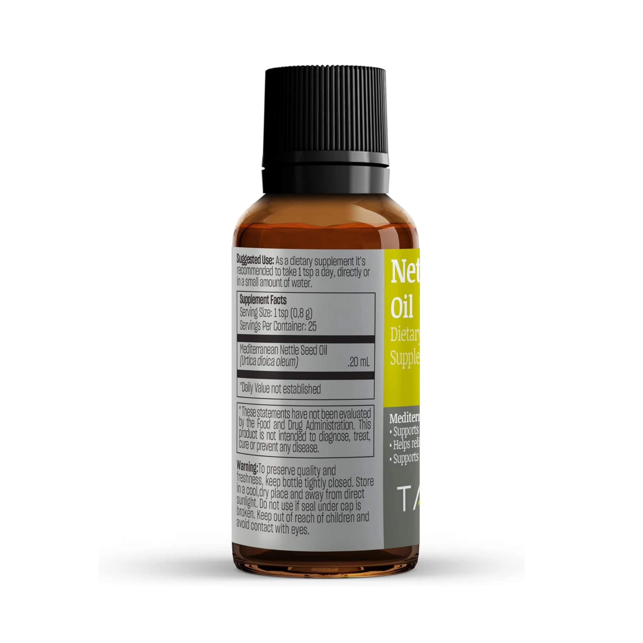Talya, Nettle Seed Oil, 0.67 Oz