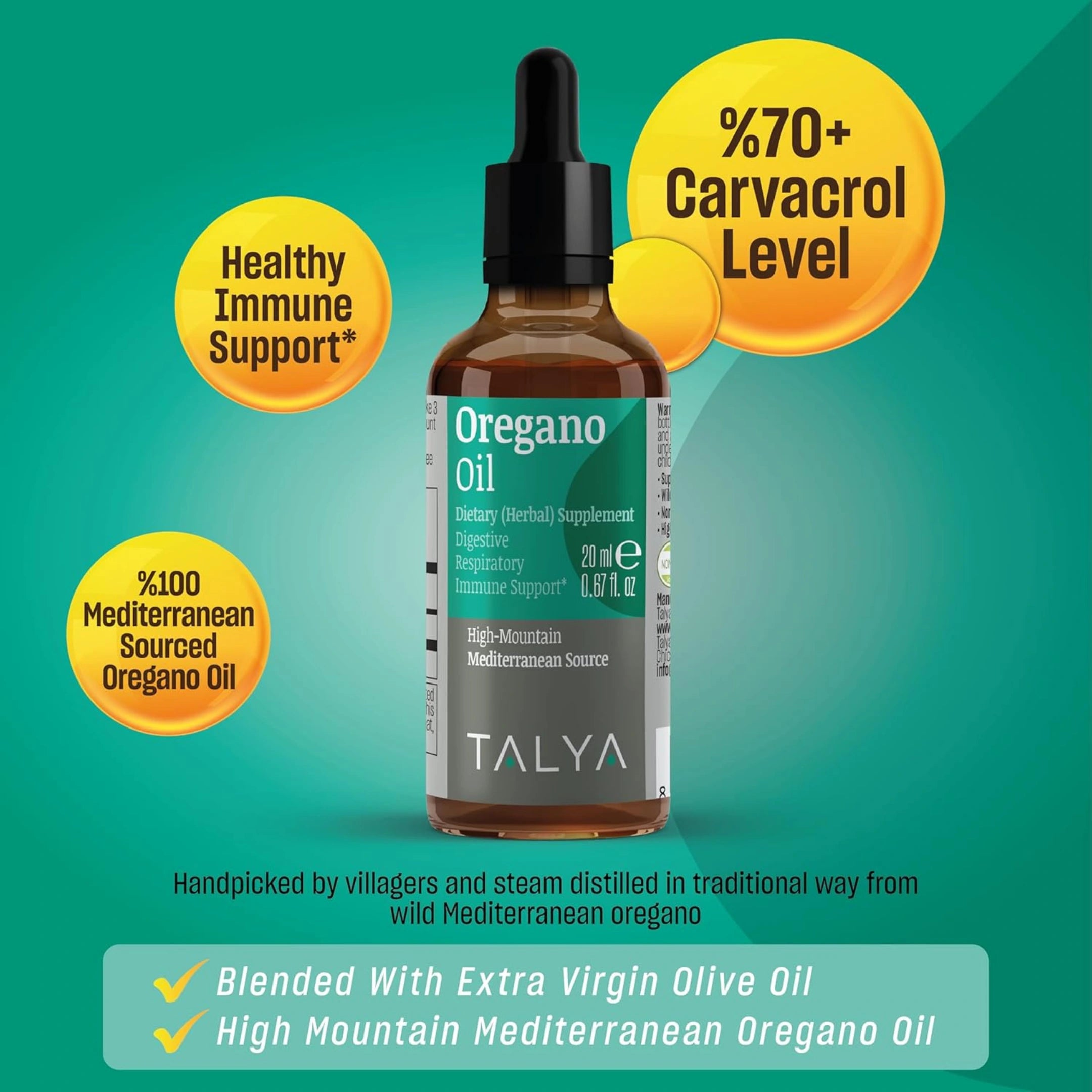 Talya, Oregano Oil, .34 Oz
