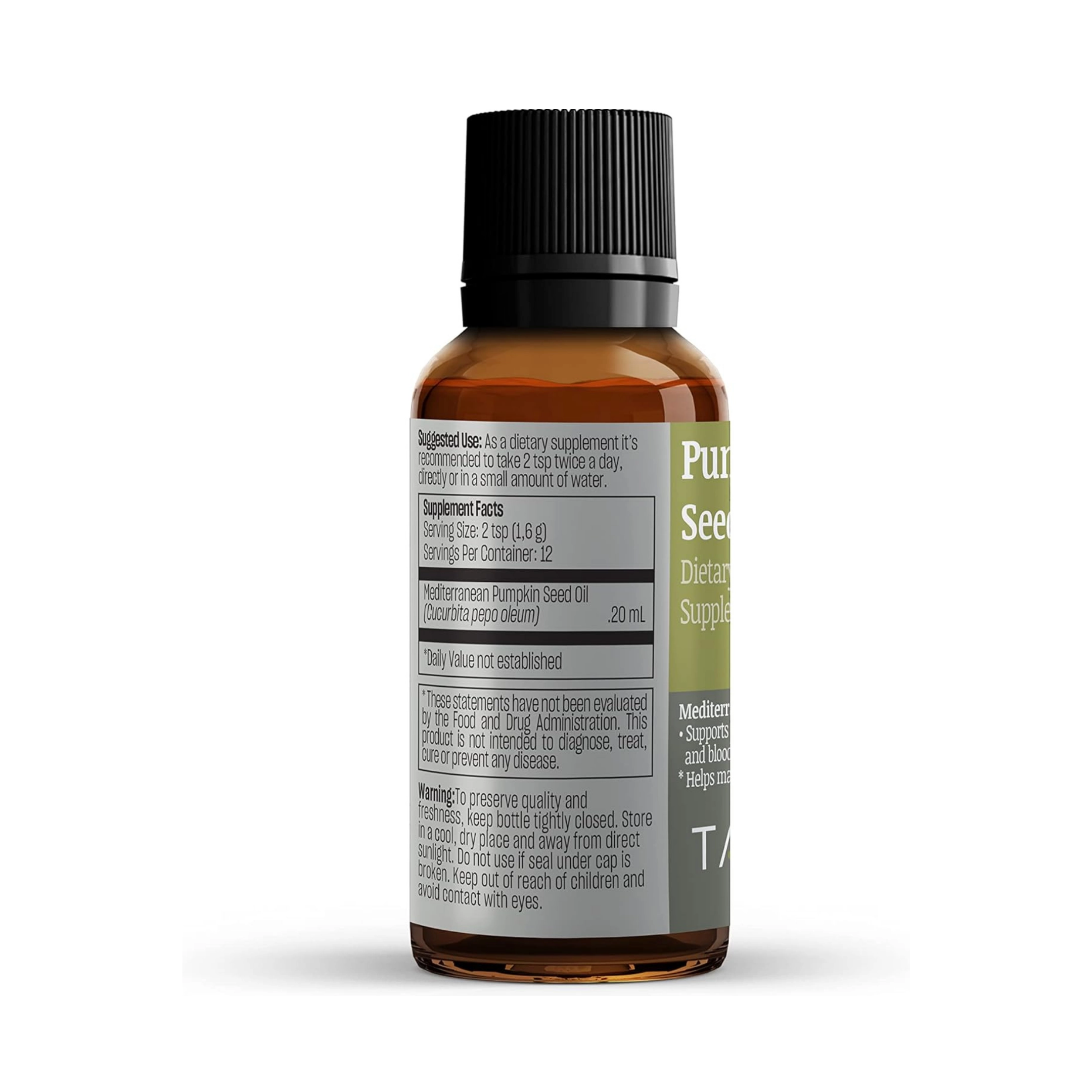 Talya, Pumpkin Seed Oil, 0.67 fl ,Oz