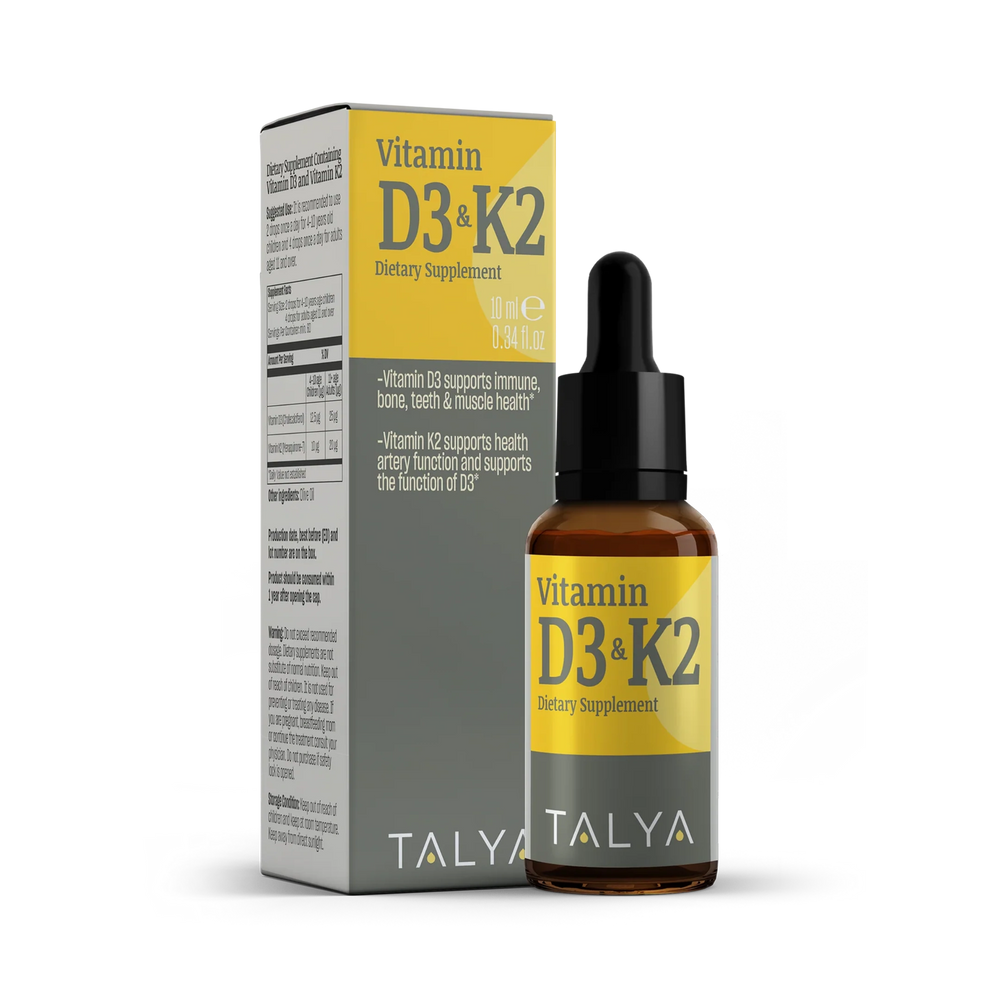 Talya, Vitamin D3 & K2 10 ml, .34 Oz