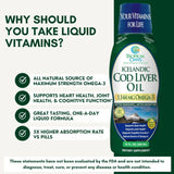 Tropical Oasis, Icelandic Cod Liver Oil, 1144 Mg Omega-3, 16 fl oz, 480 ml