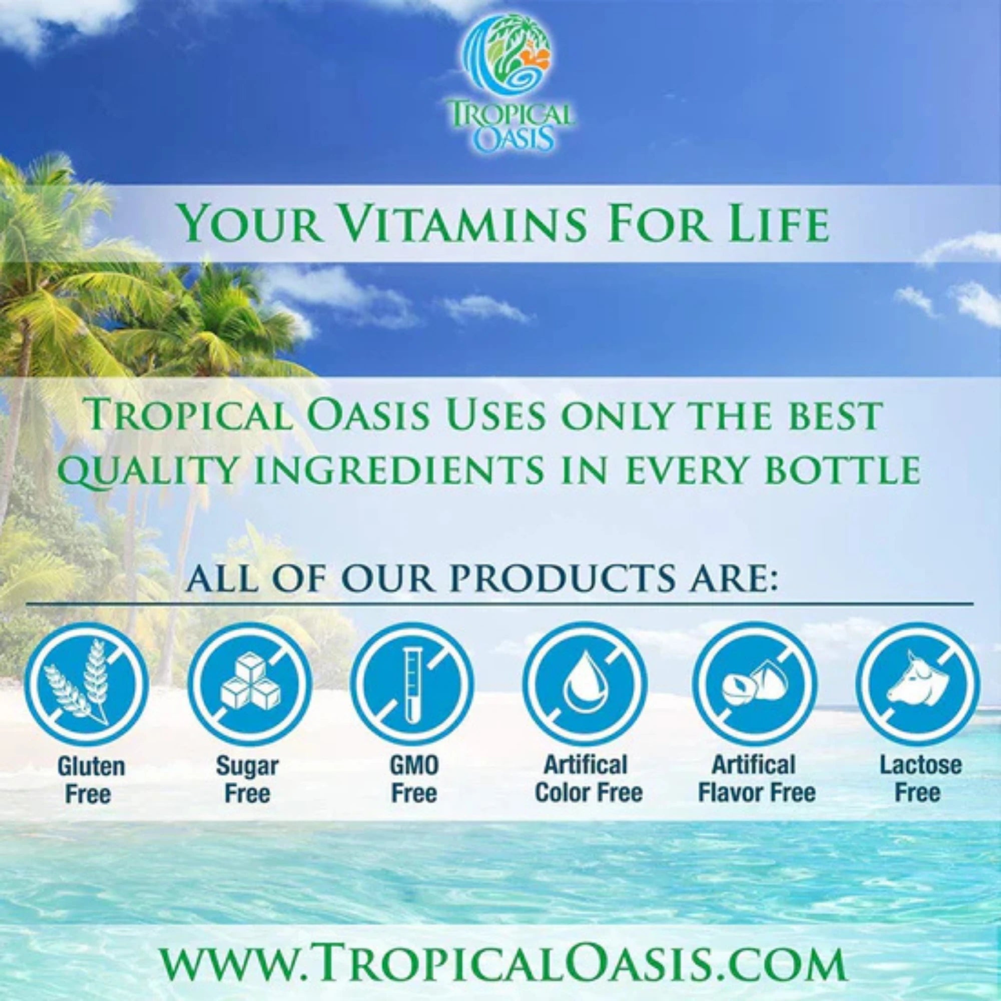 Tropical Oasis, Liquid 20/20 Vision, 31 fl oz, 960 ml